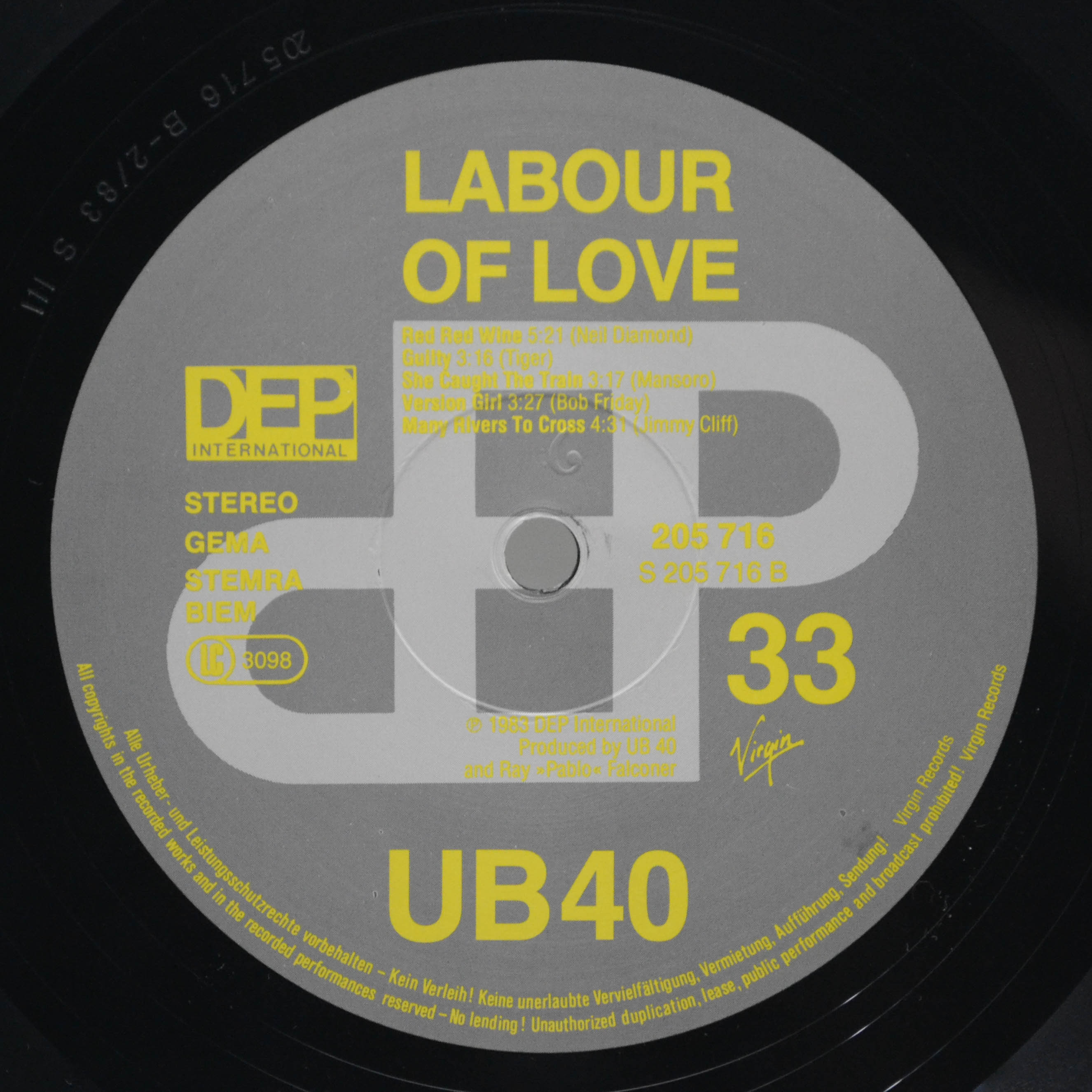 UB40 — Labour Of Love, 1983