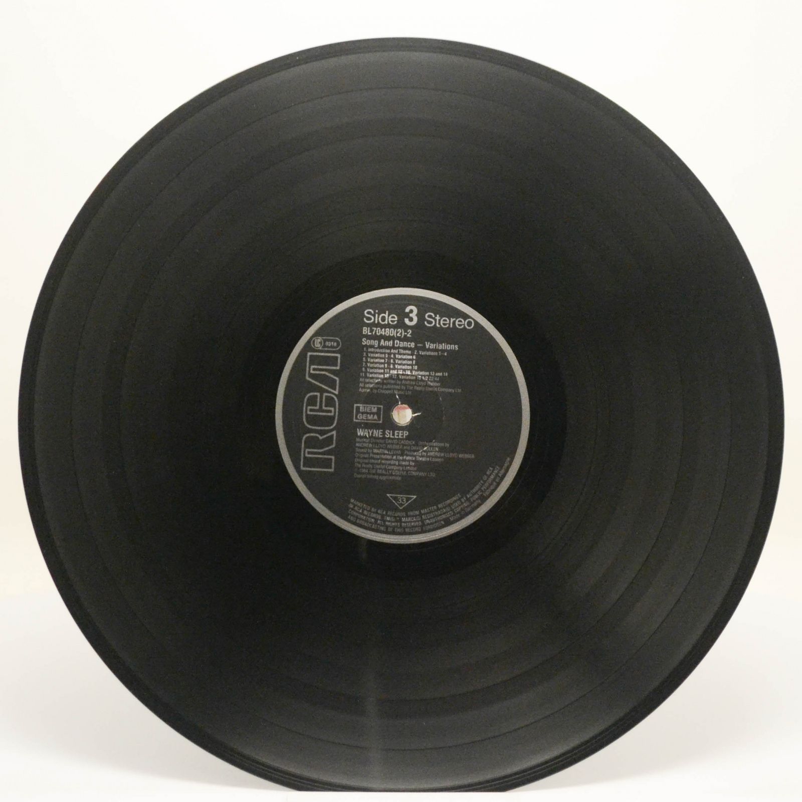 Andrew Lloyd Webber — Song And Dance (2LP), 1984