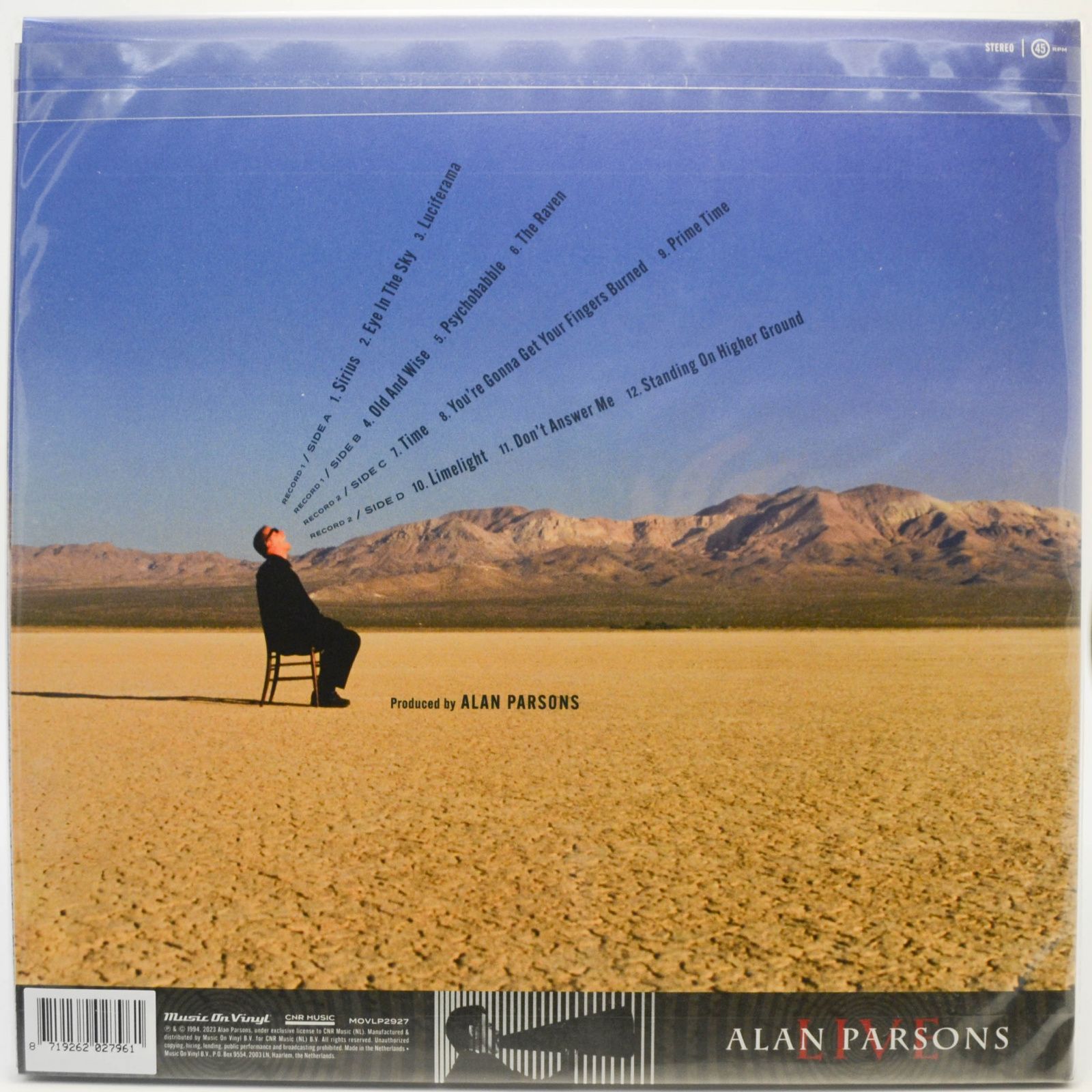 Alan Parsons — Live (2LP), 1994
