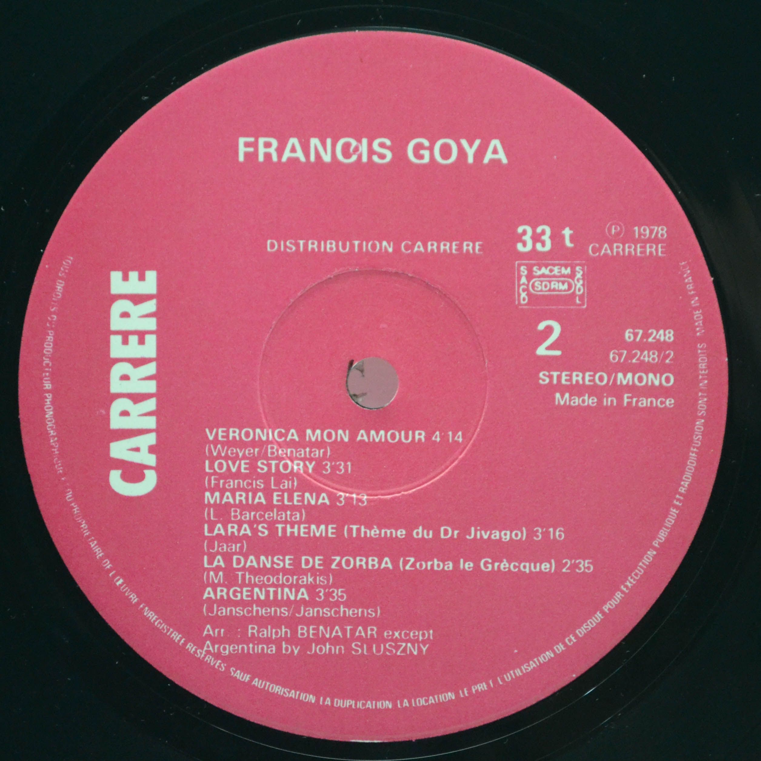 Francis Goya — Argentina, 1978