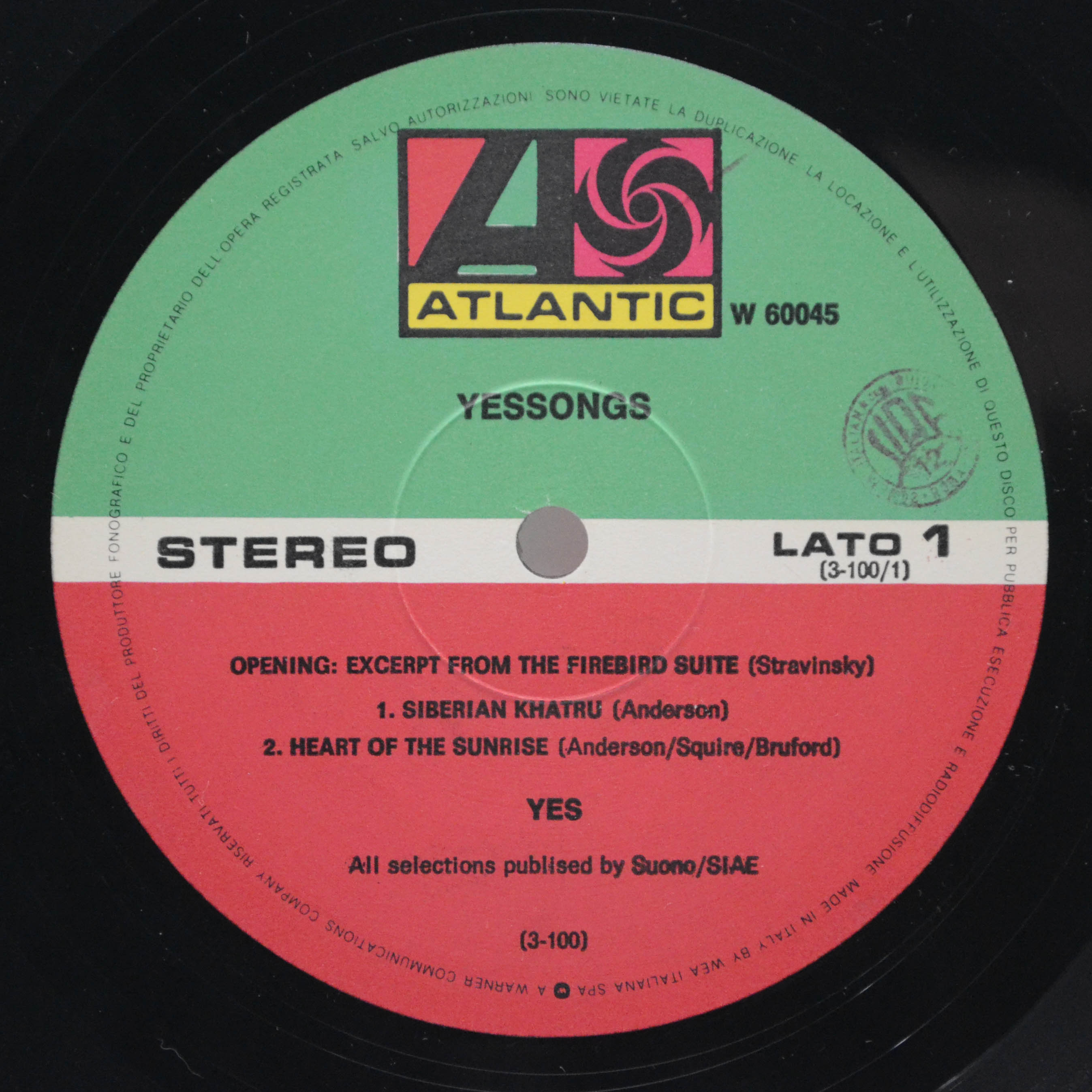 Yes — Yessongs (3LP), 1973