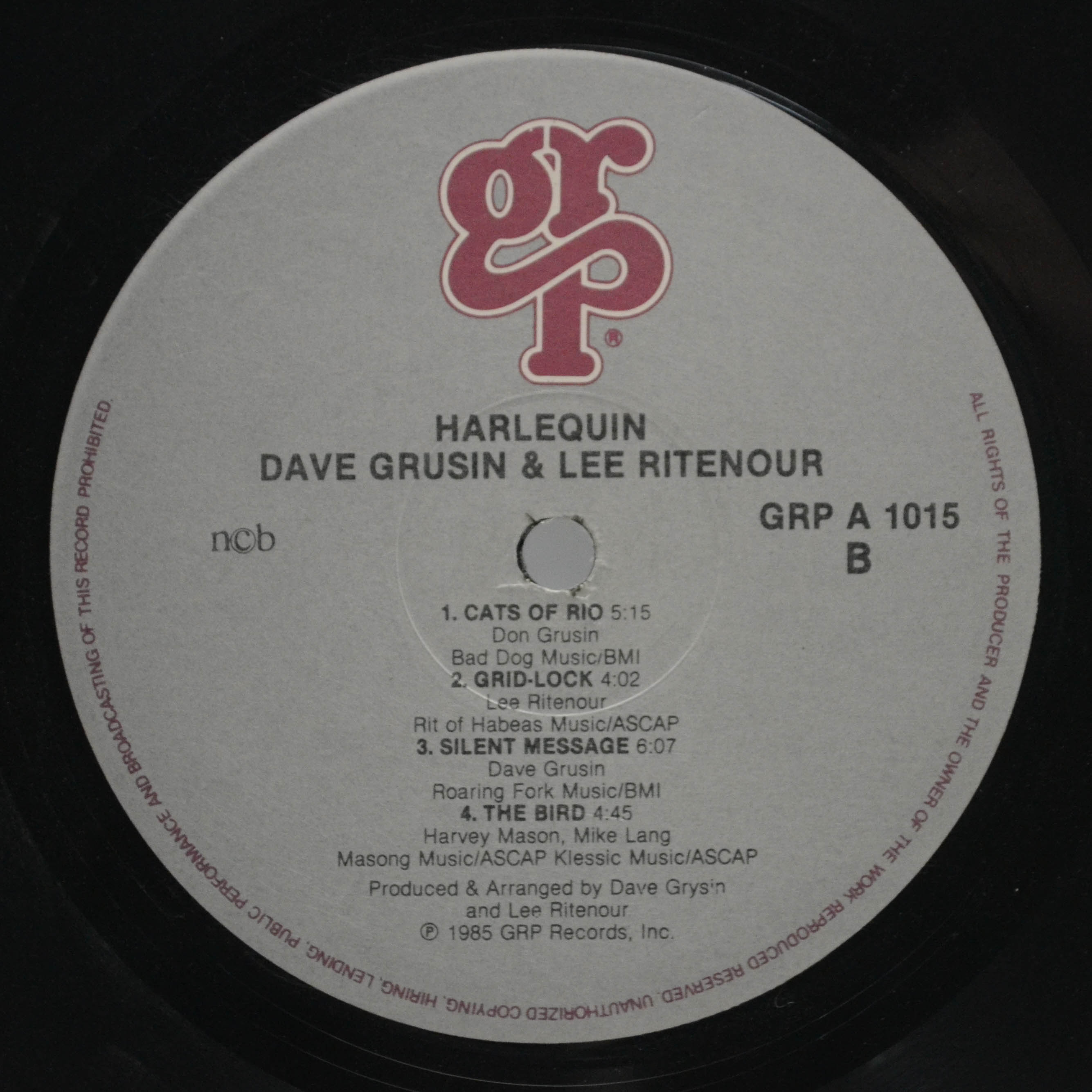 Dave Grusin / Lee Ritenour — Harlequin, 1985