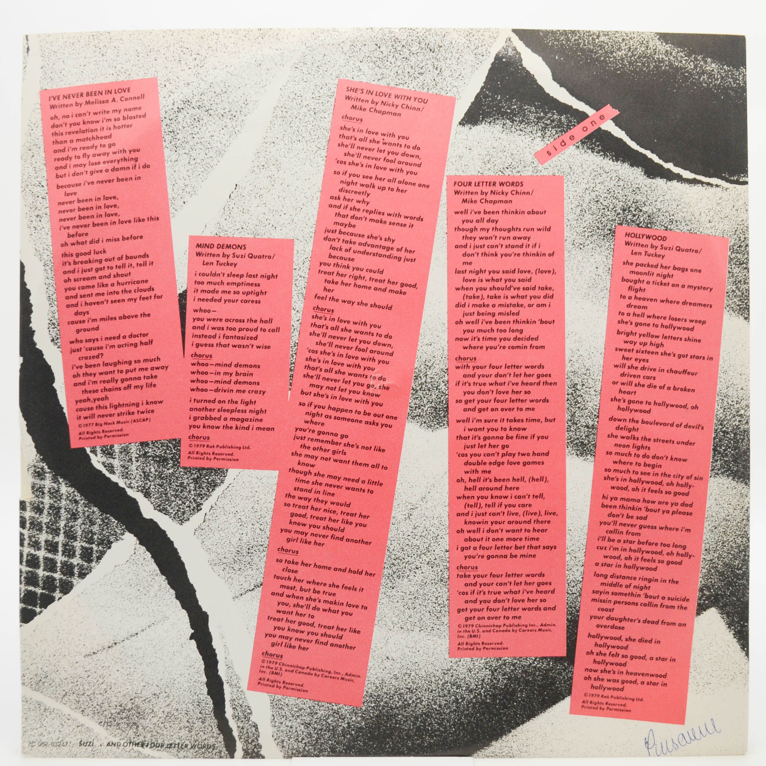 Suzi Quatro — Suzi... And Other Four Letter, 1979