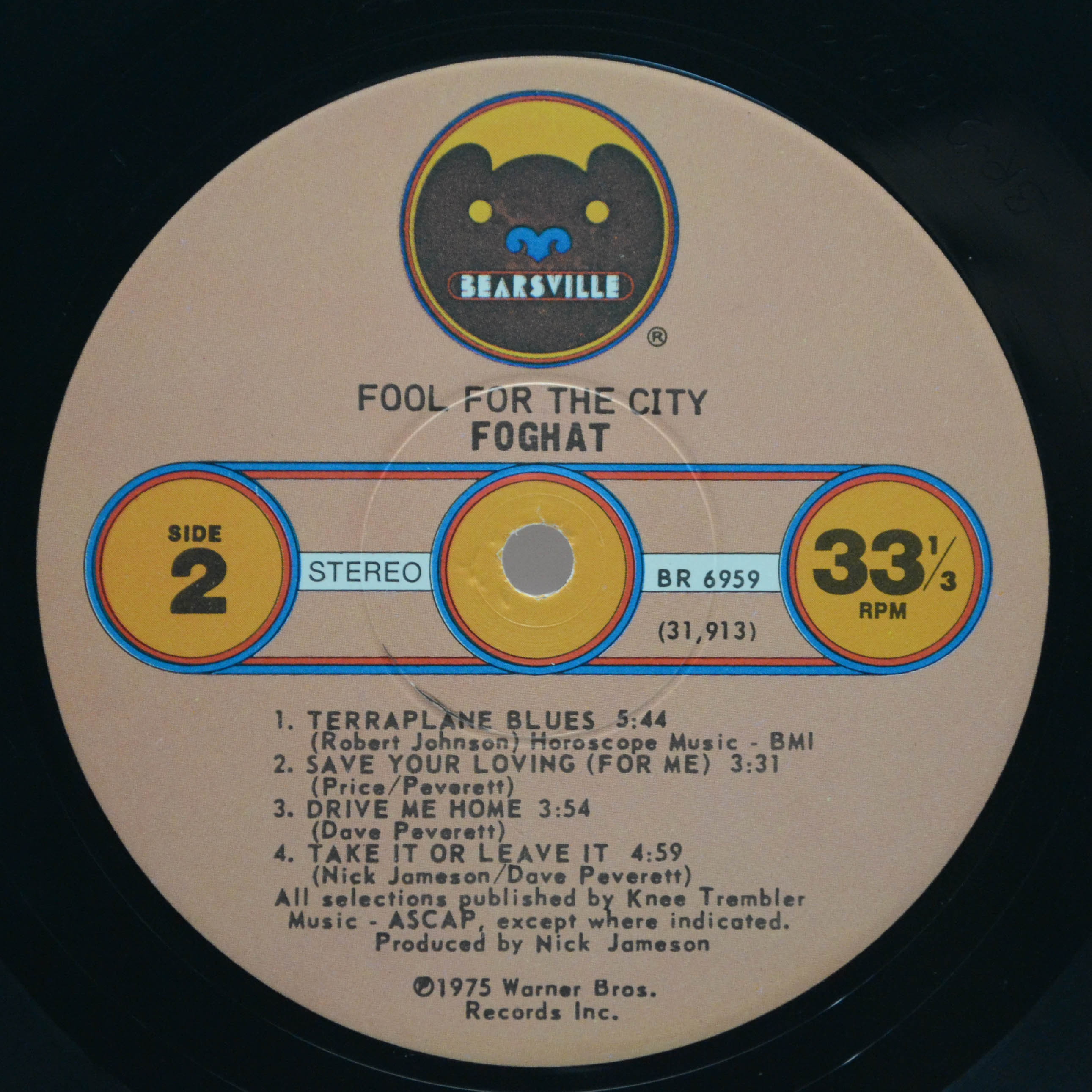 Foghat — Fool For The City (USA), 1975