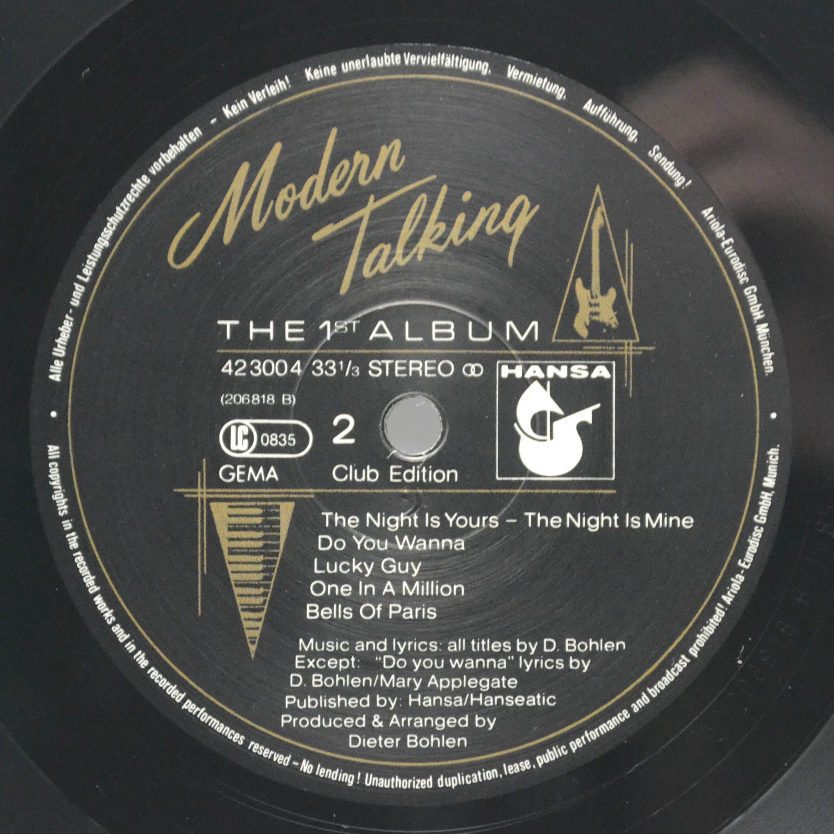 Modern Talking — The 1st Album, 1985