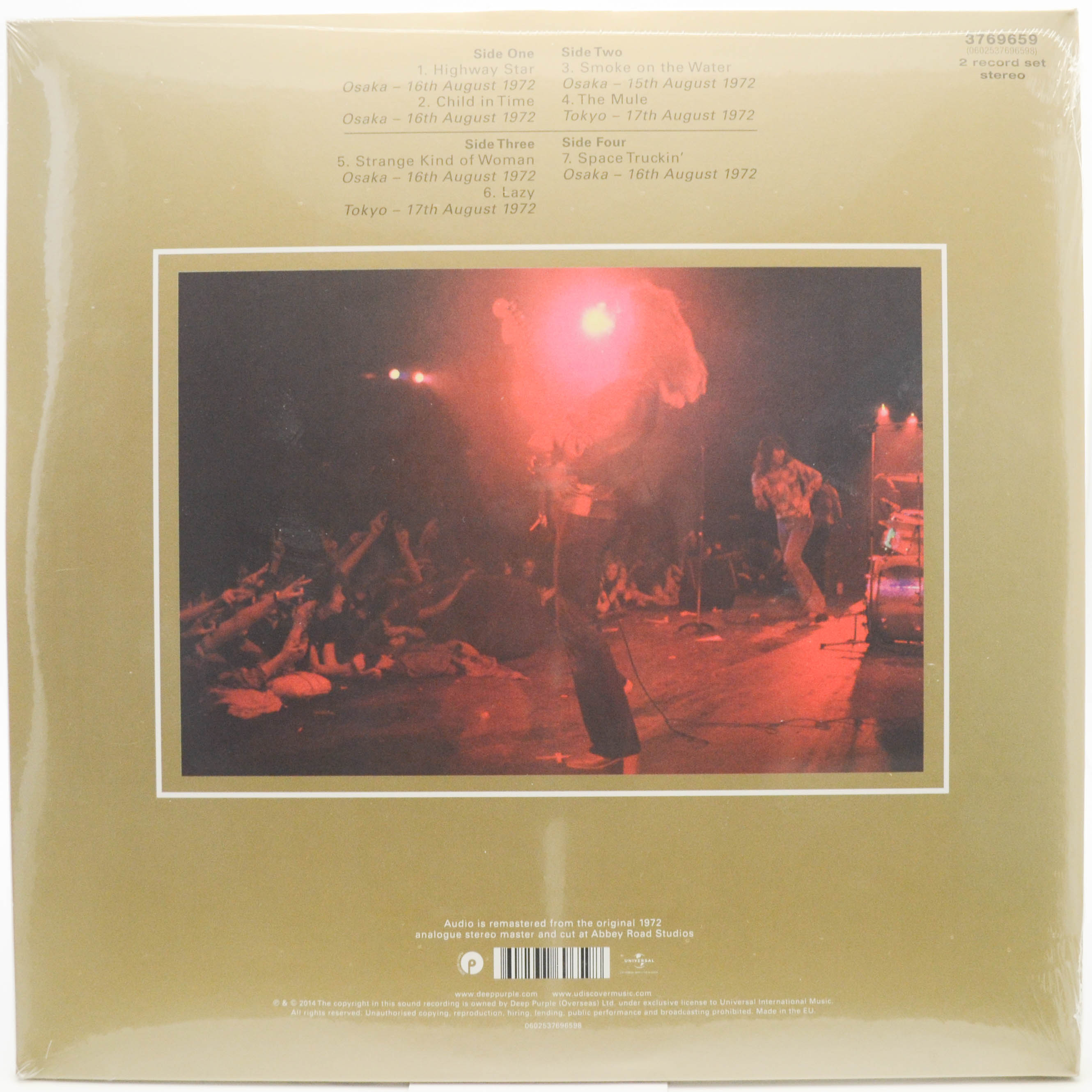 Deep Purple — Made In Japan (2LP), 1972