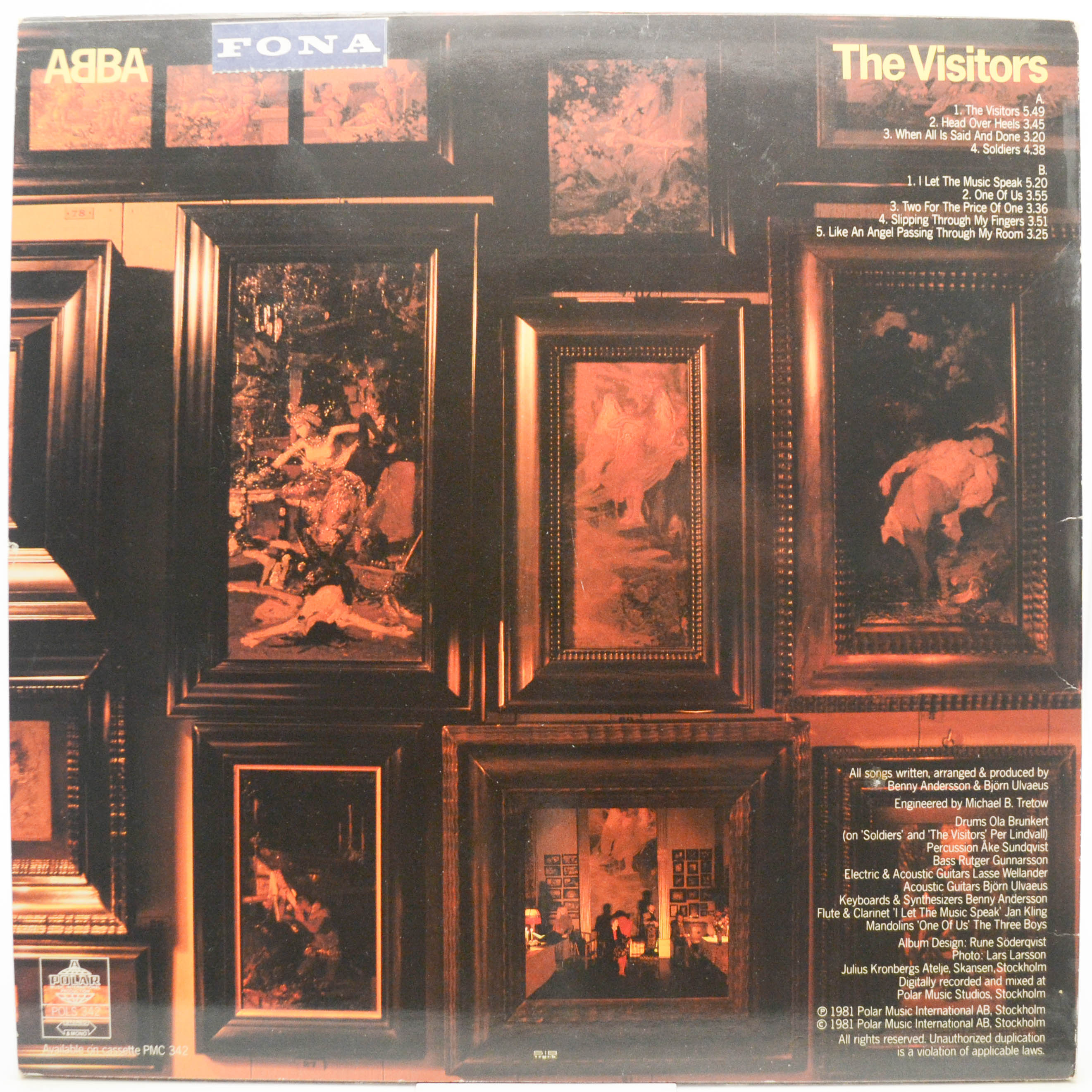 ABBA — The Visitors (1-st, Sweden), 1981