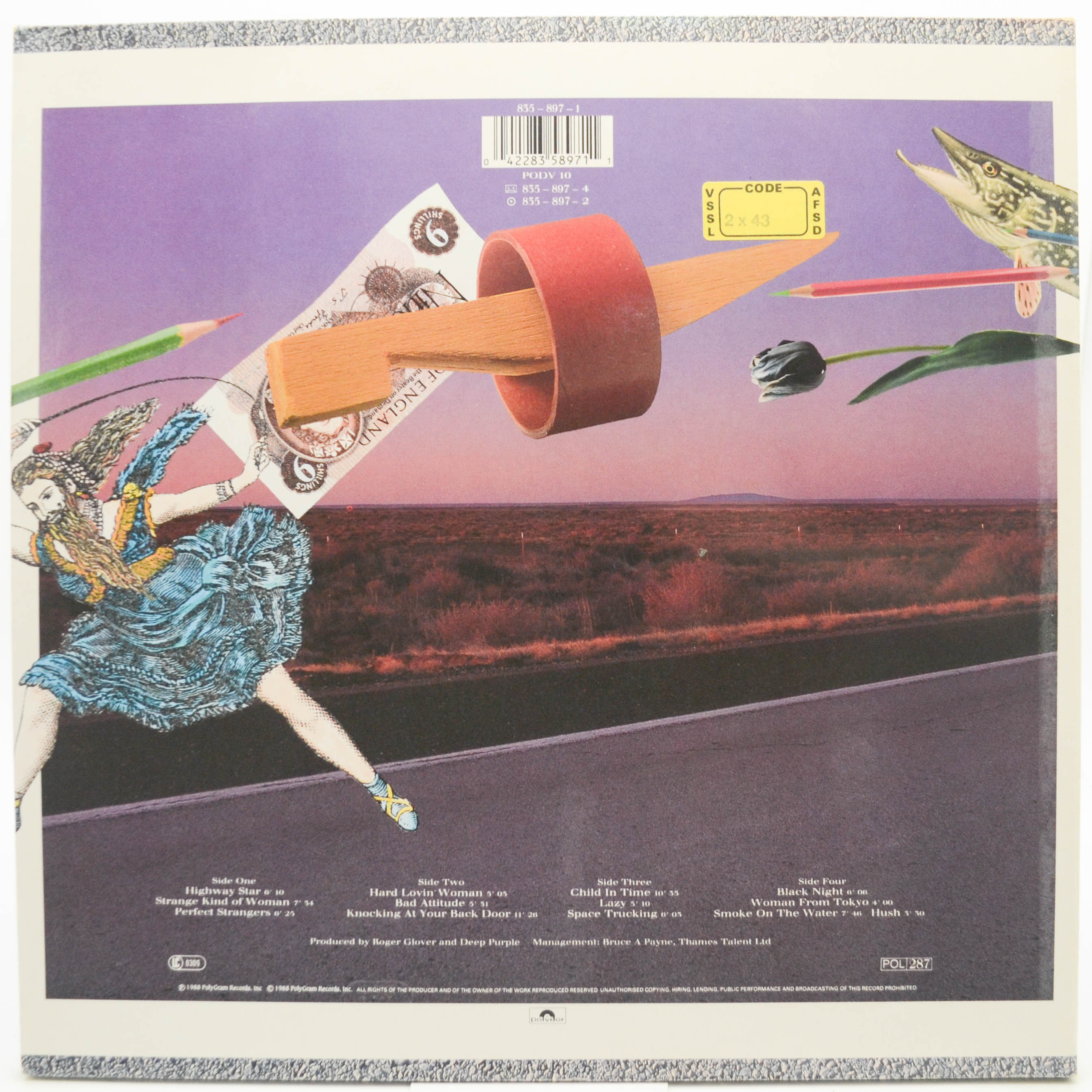 Deep Purple — Nobody's Perfect (2LP), 1988