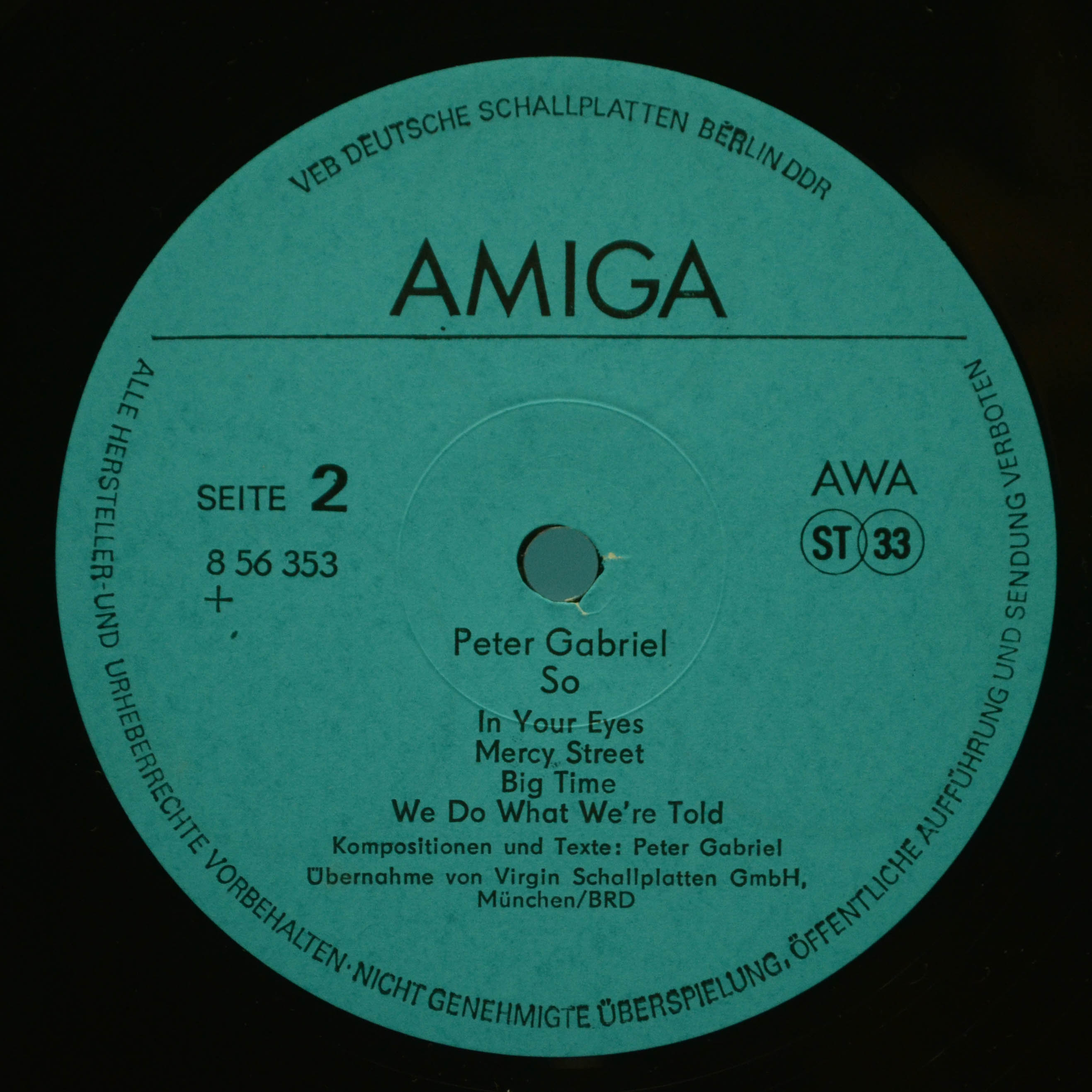 Peter Gabriel — So, 1988