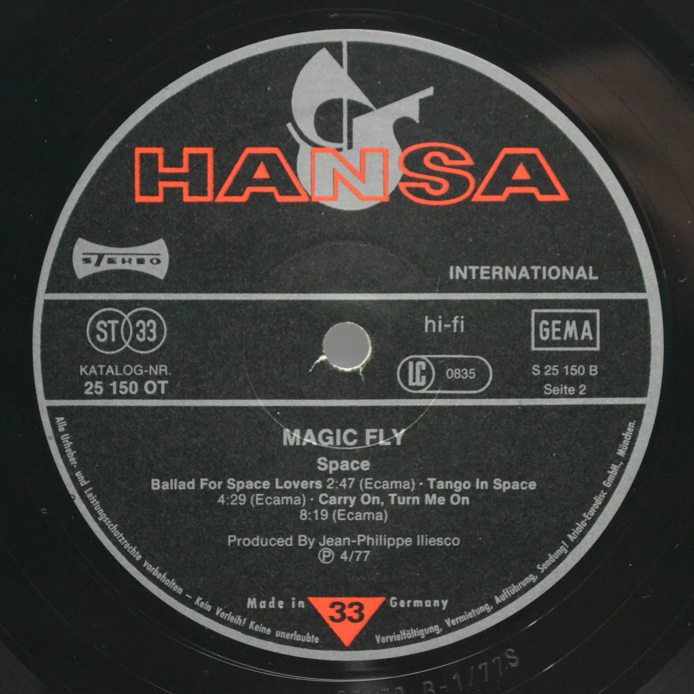 Space — Magic Fly, 1977