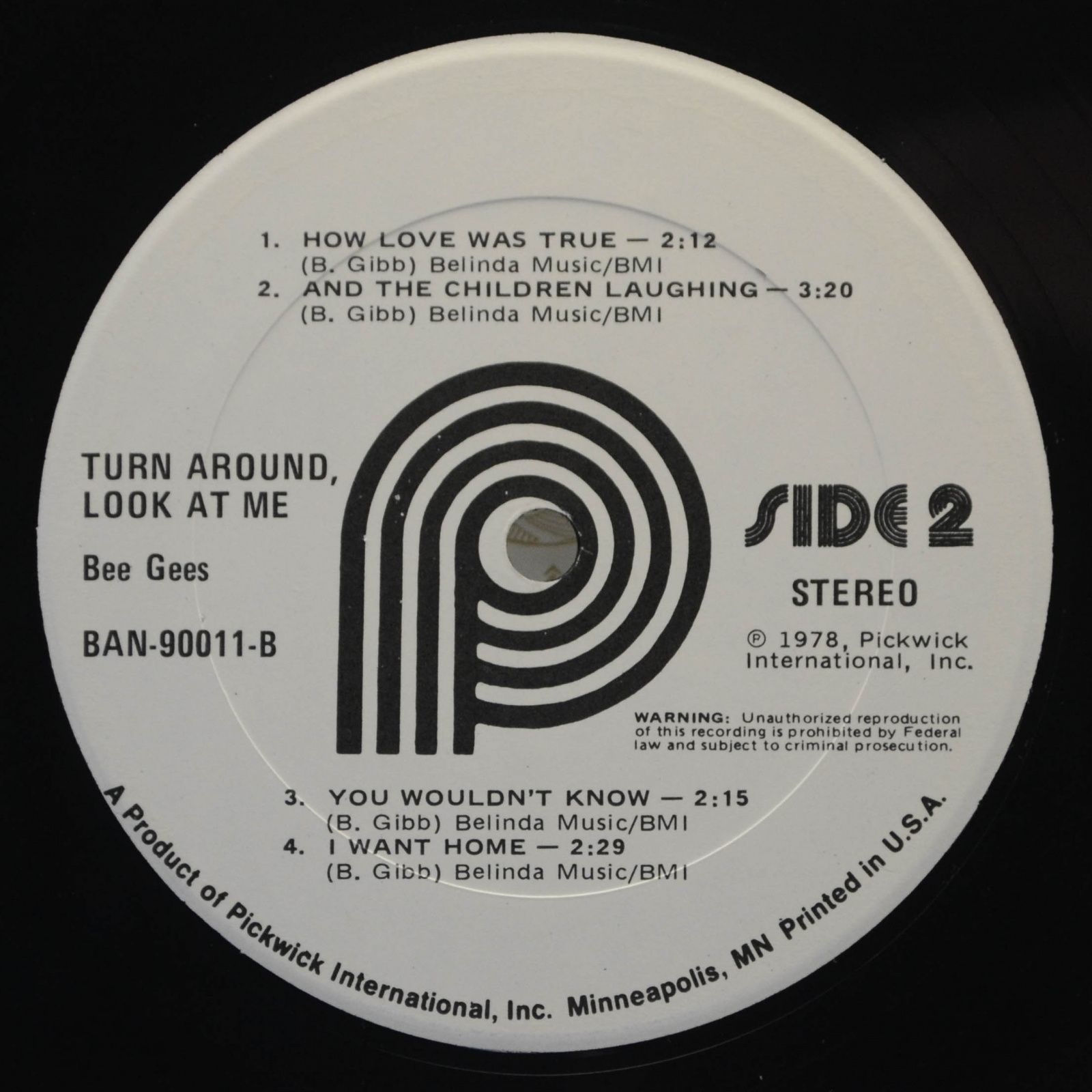 Bee Gees — Turn Around, Look At Me, 1978