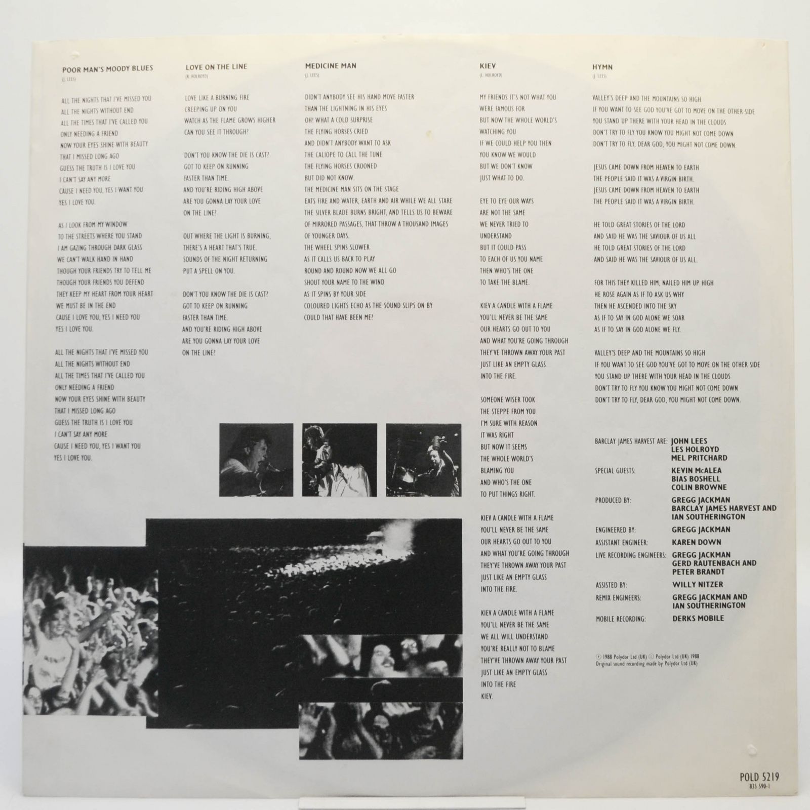 Barclay James Harvest — Glasnost, 1988