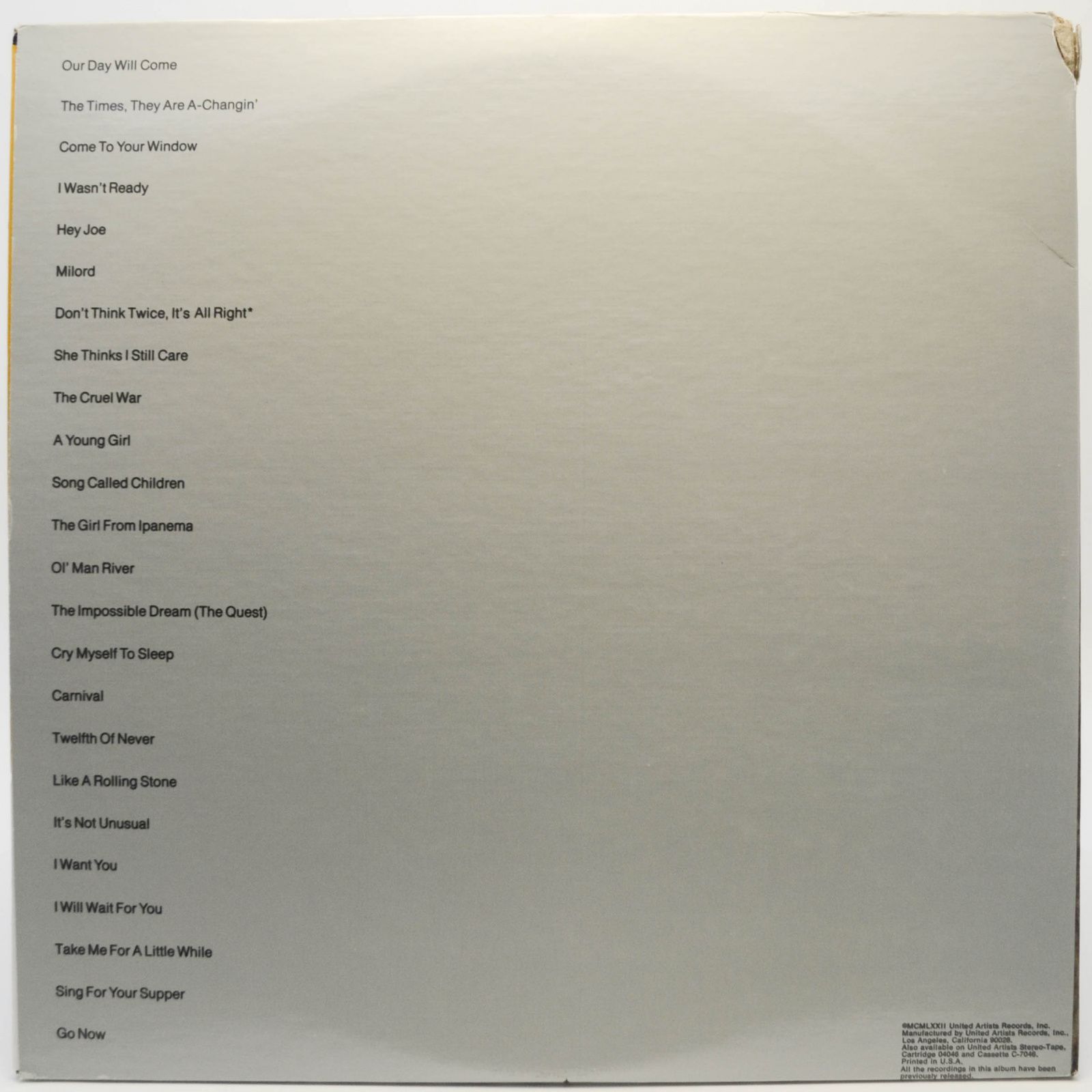 Cher — Superpak Vol. II (2LP, USA), 1972