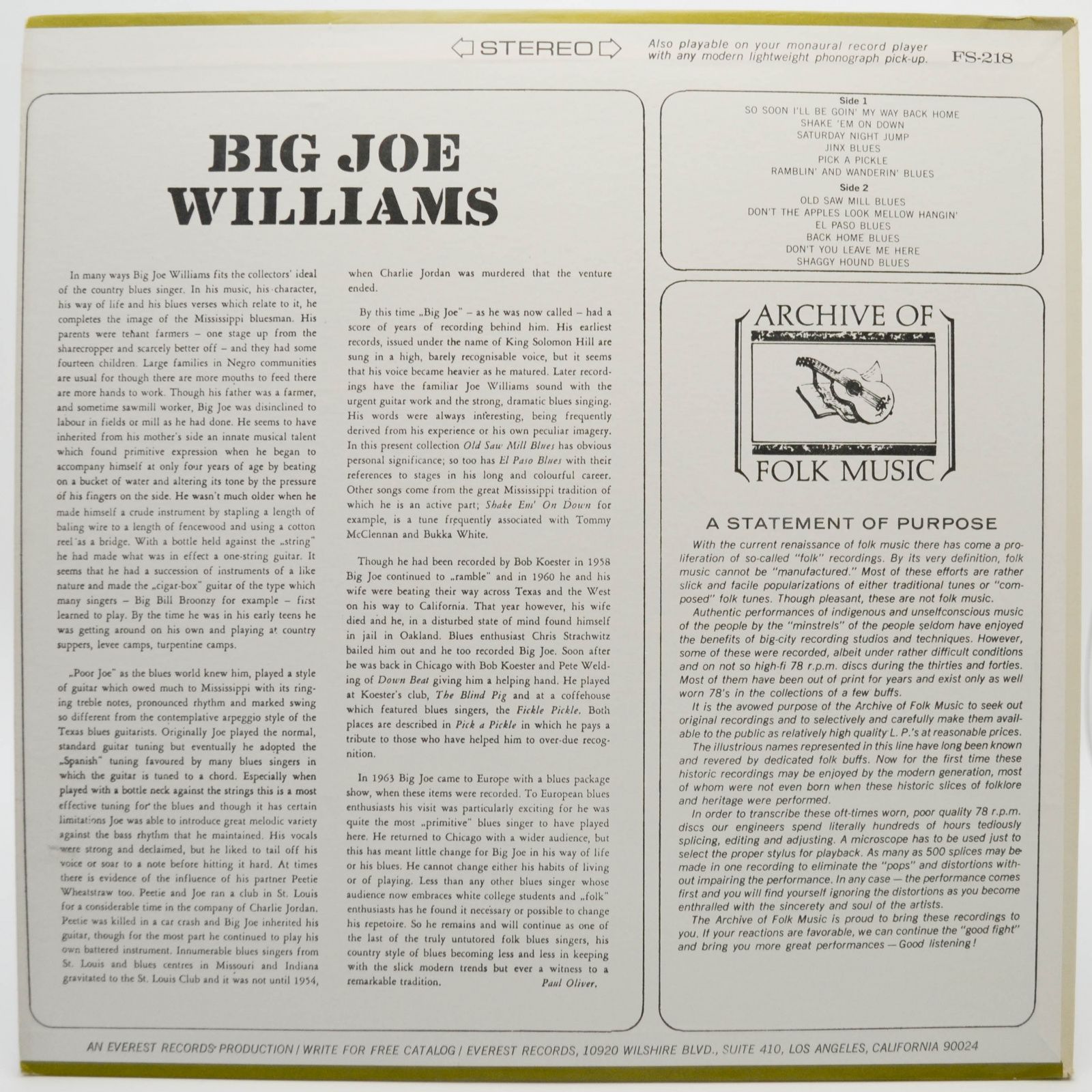 Big Joe Williams — Big Joe Williams, 1968