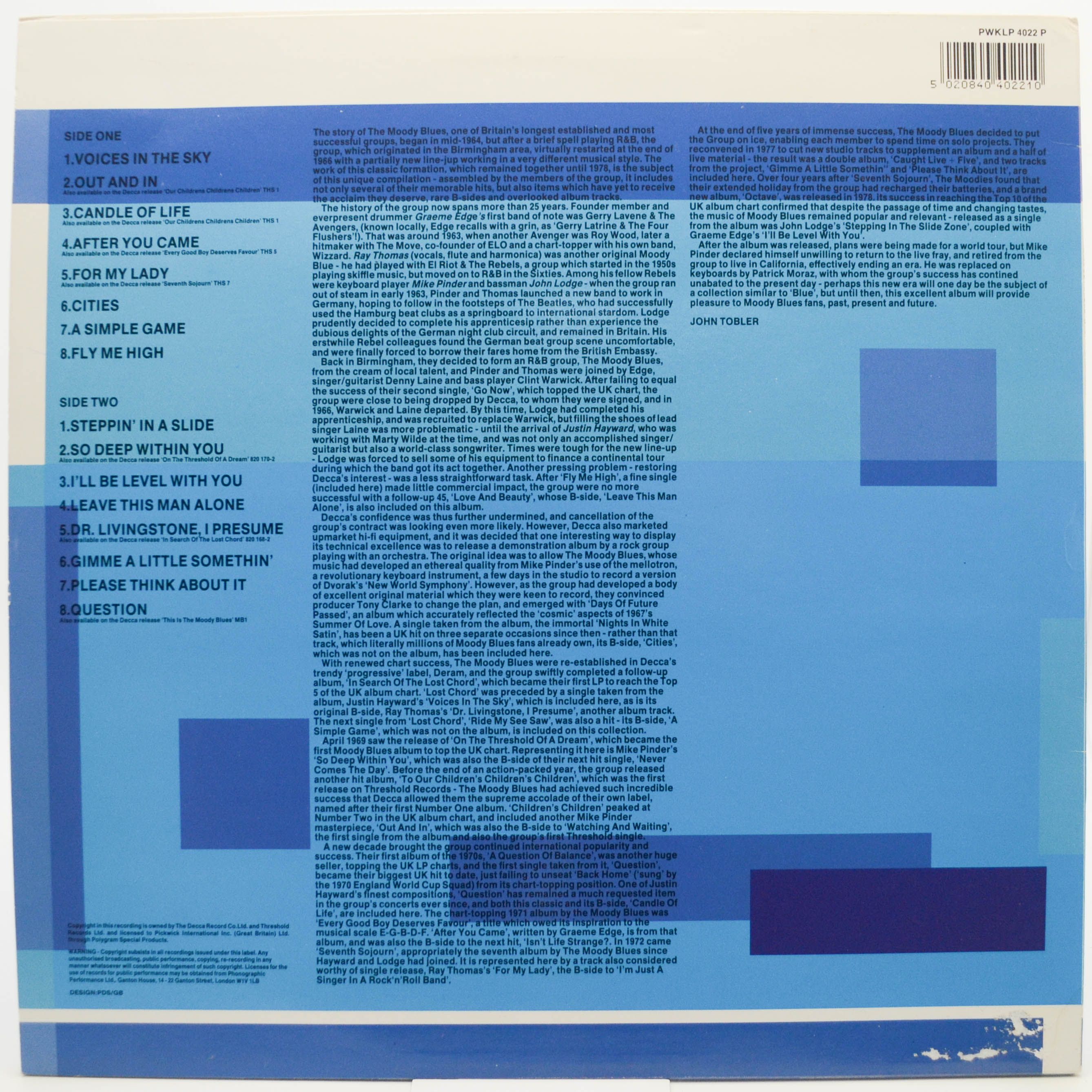 Moody Blues — Blue (UK), 1989