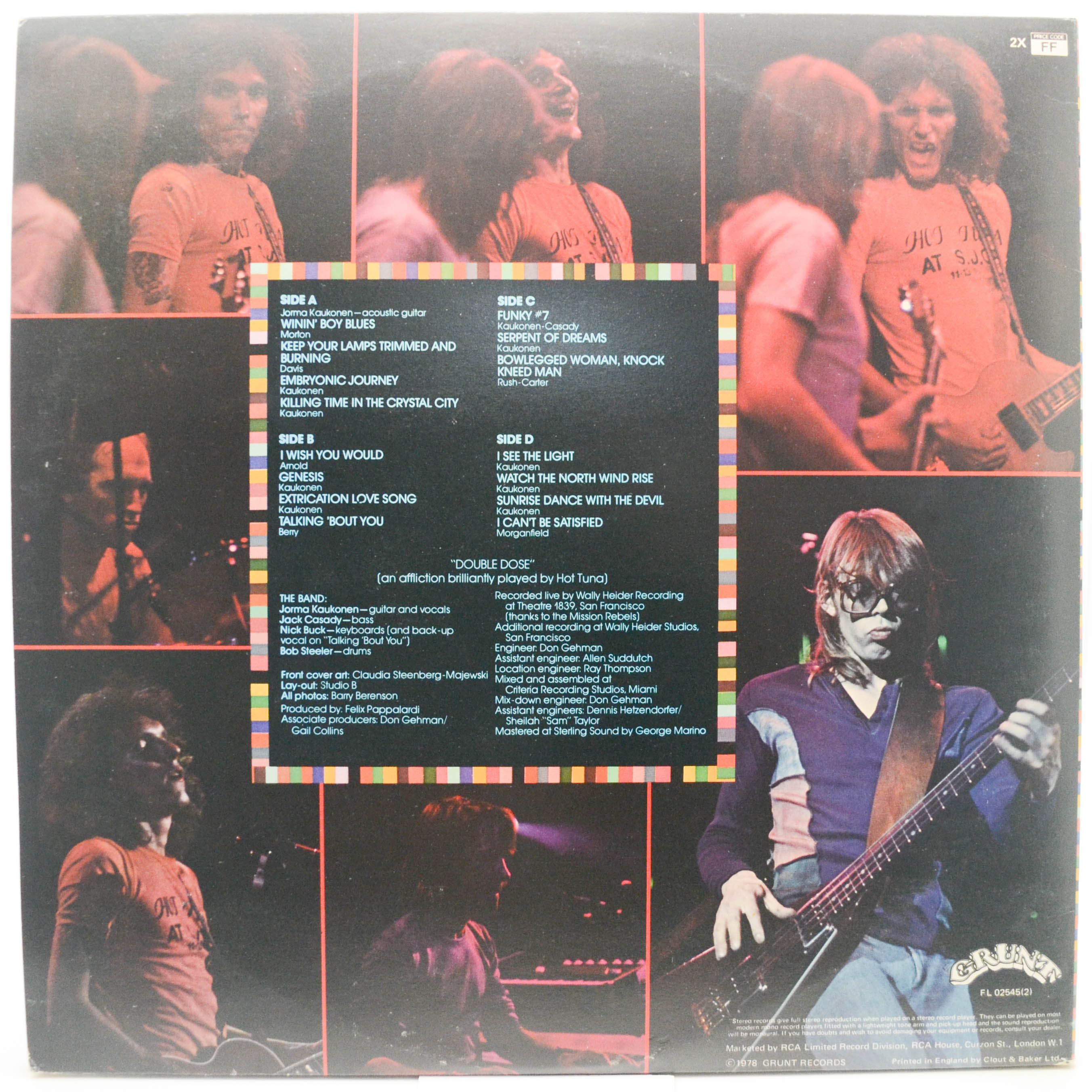 Hot Tuna — Double Dose (2LP, UK), 1978