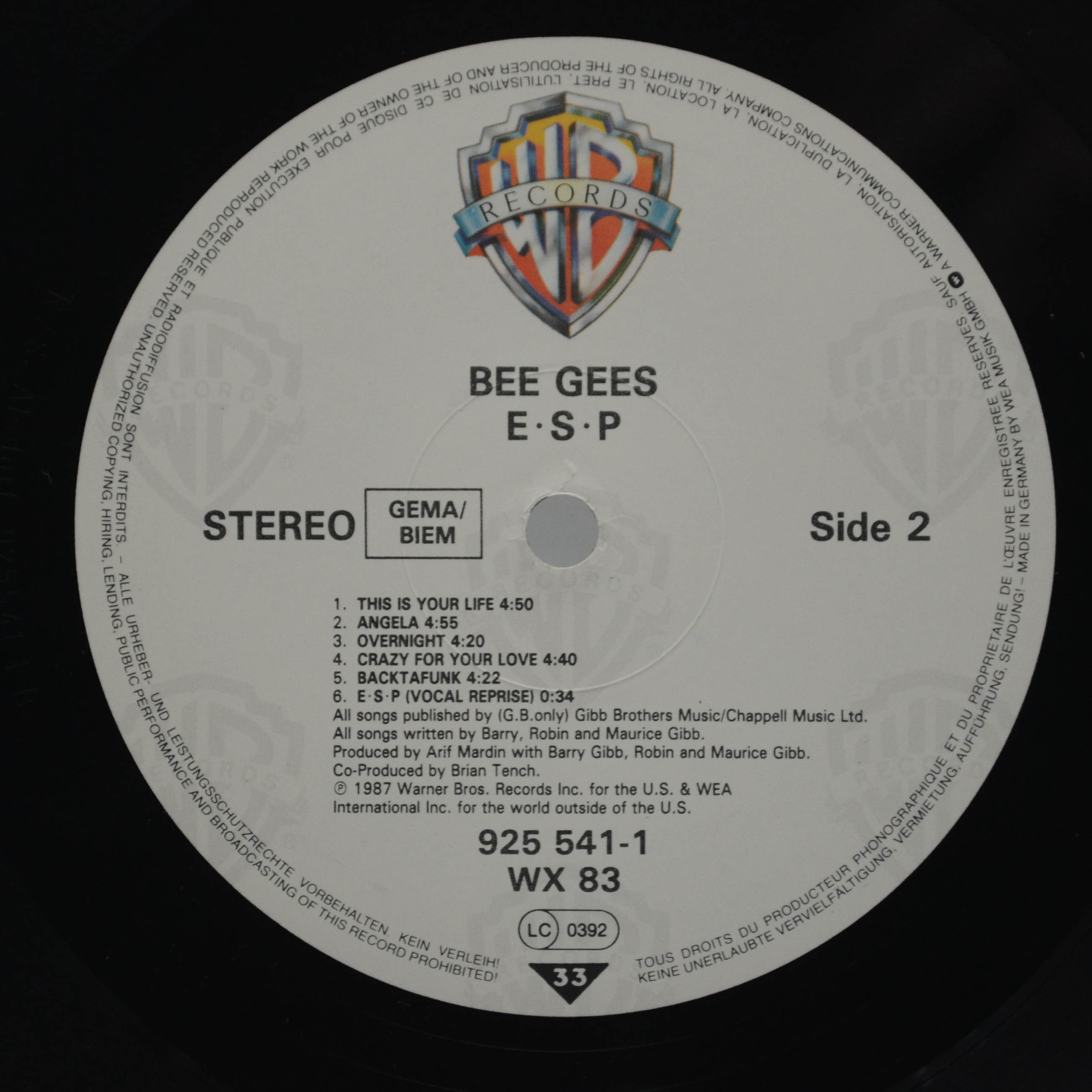 Bee Gees — E·S·P, 1987