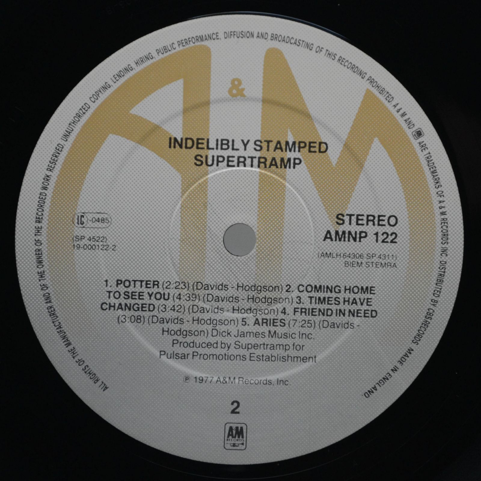 Supertramp — Indelibly Stamped, 1971