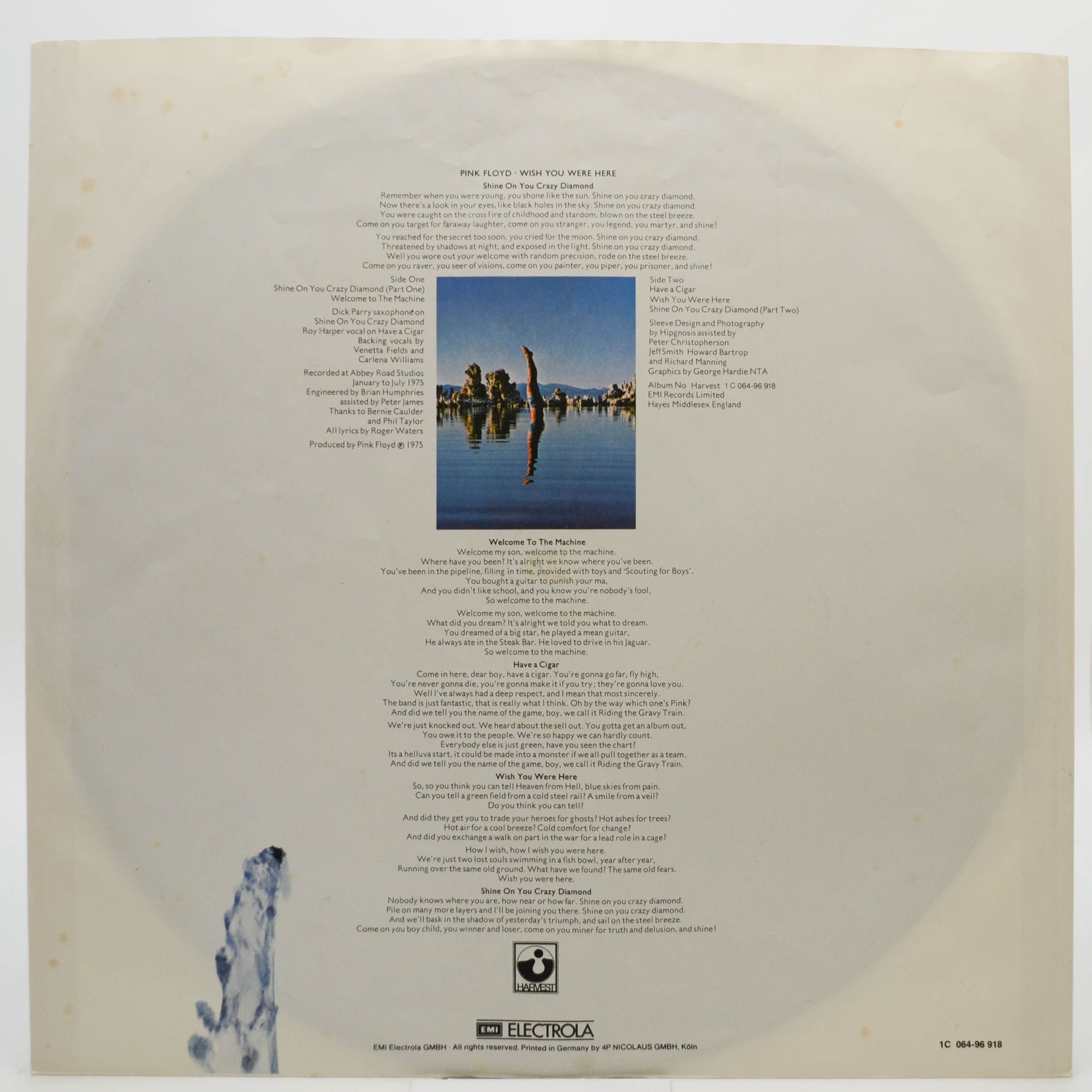 Pink Floyd — Wish You Were Here, 1975