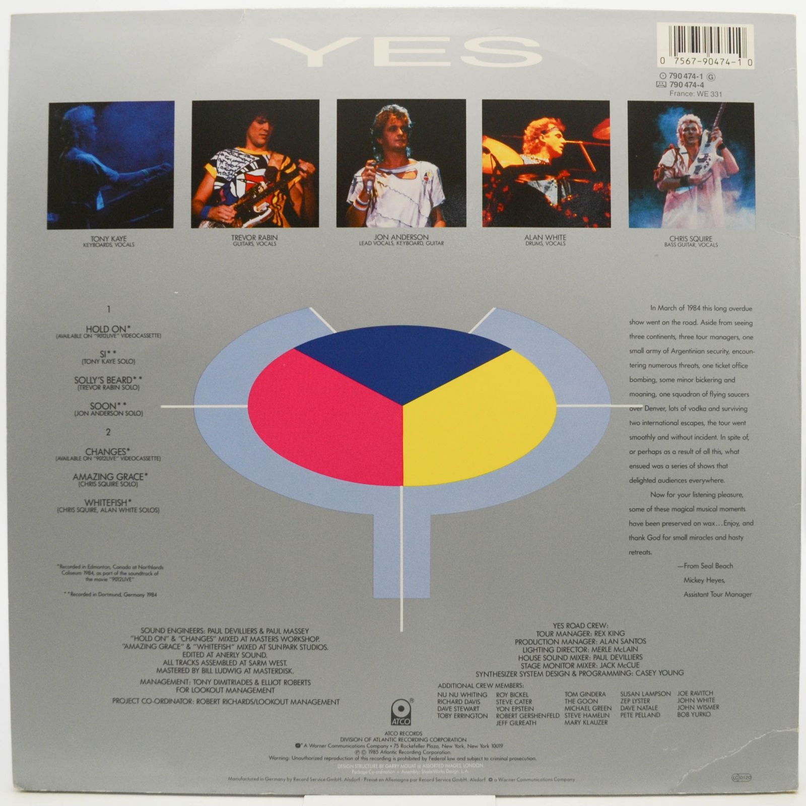 Yes — 9012Live • The Solos, 1985