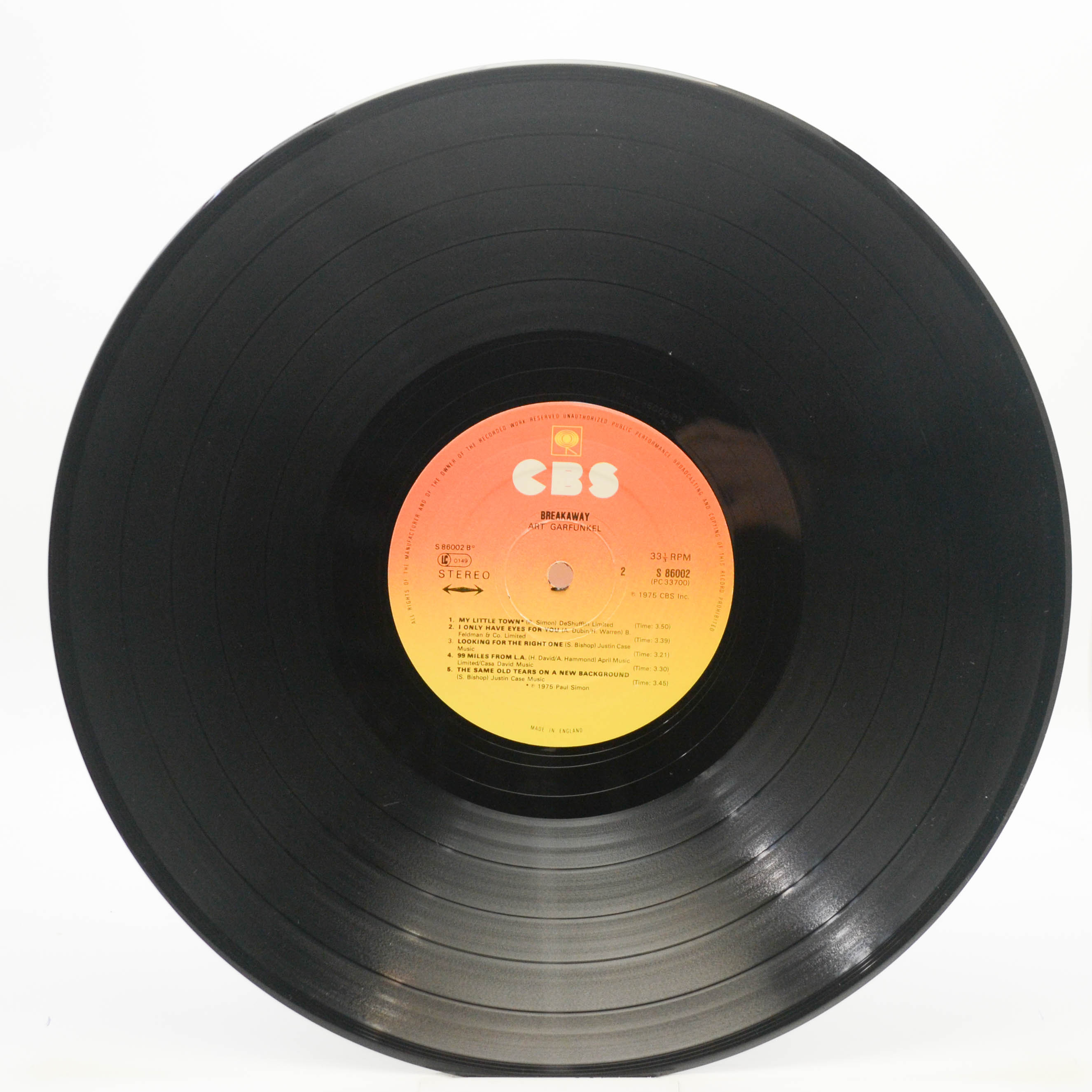 Art Garfunkel — Breakaway (UK), 1975