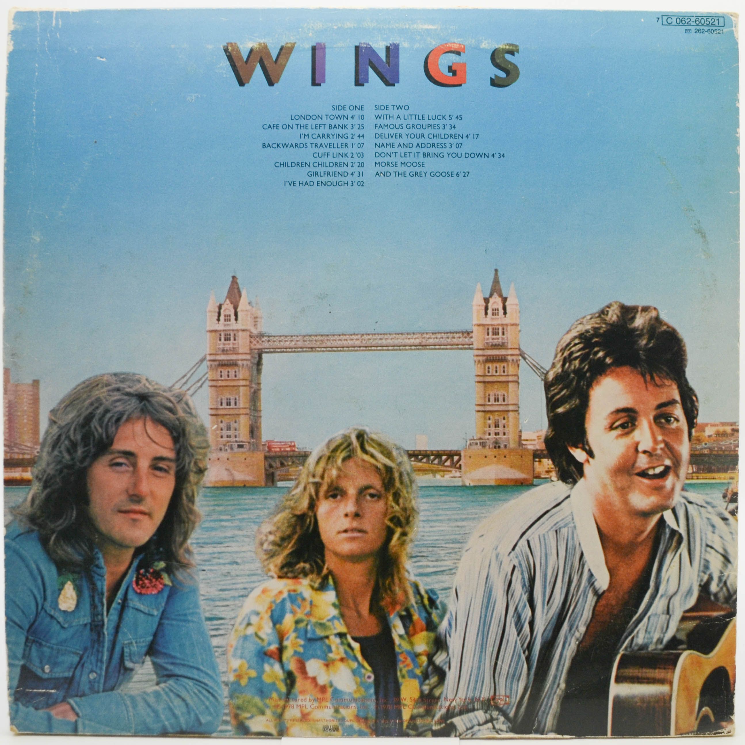 Wings — London Town (poster), 1978
