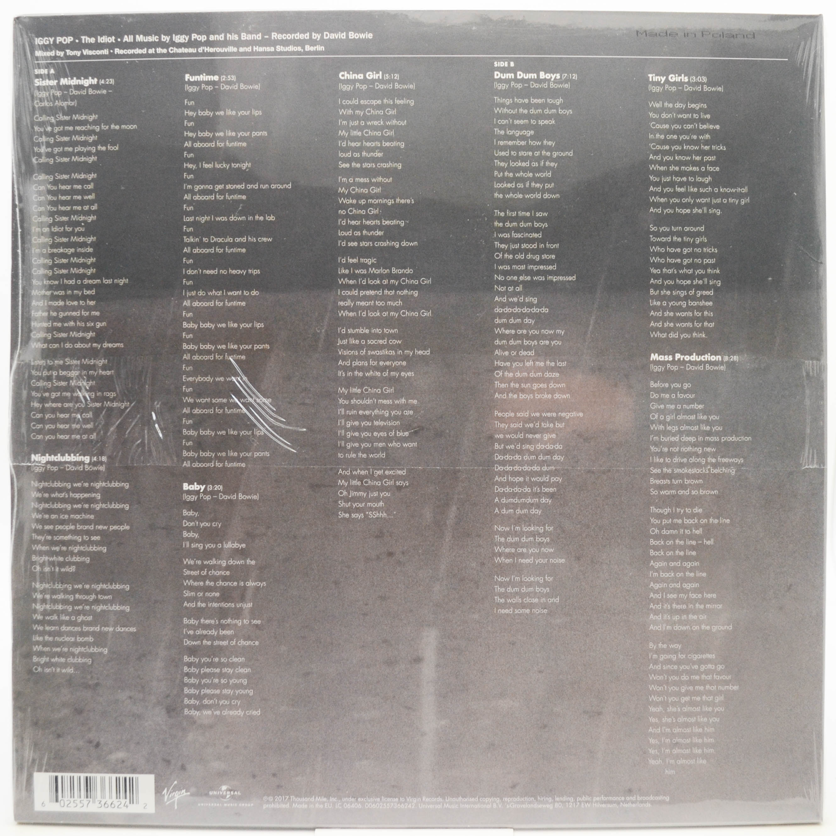 Iggy Pop — The Idiot, 1977