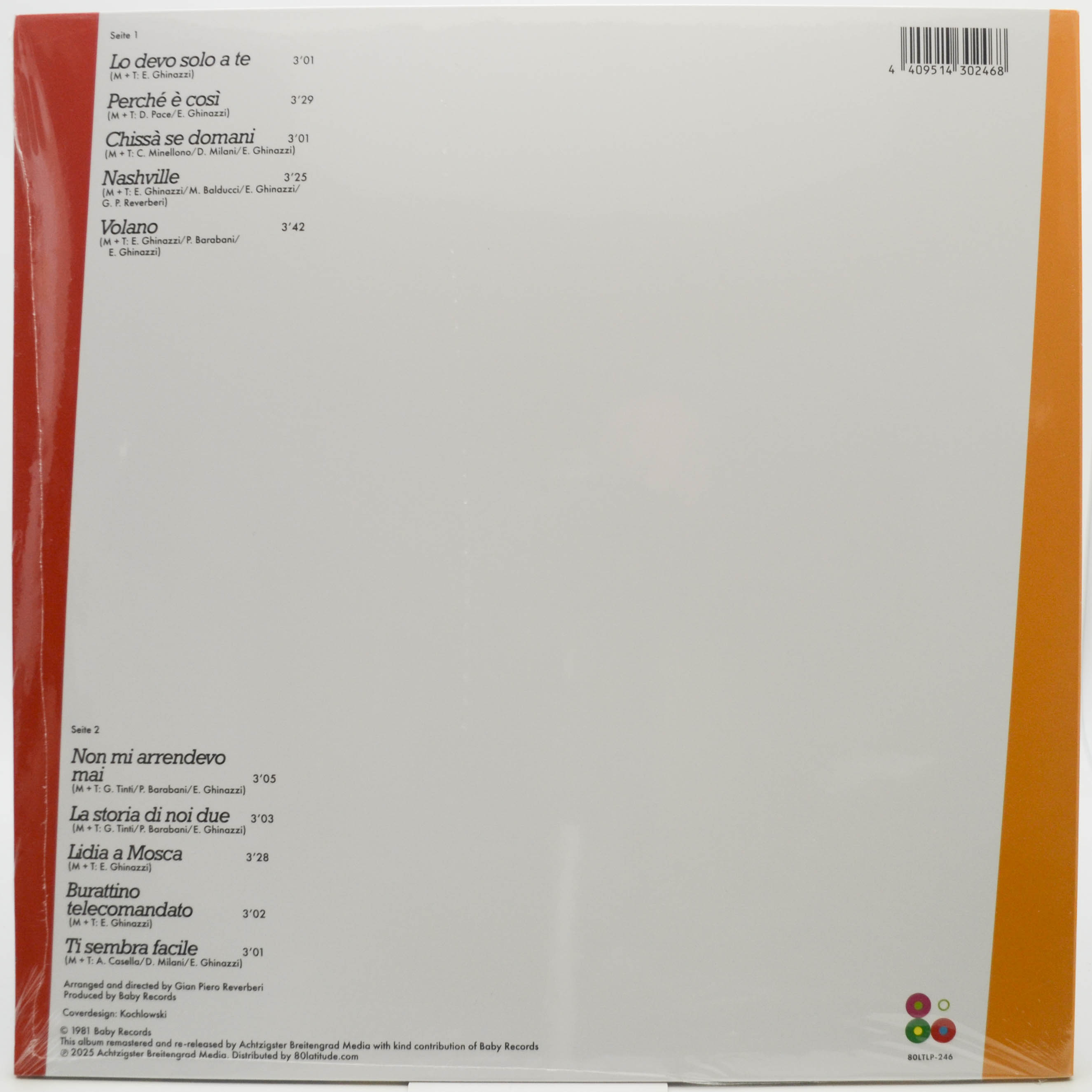 Pupo — Lo Devo Solo A Te, 1981