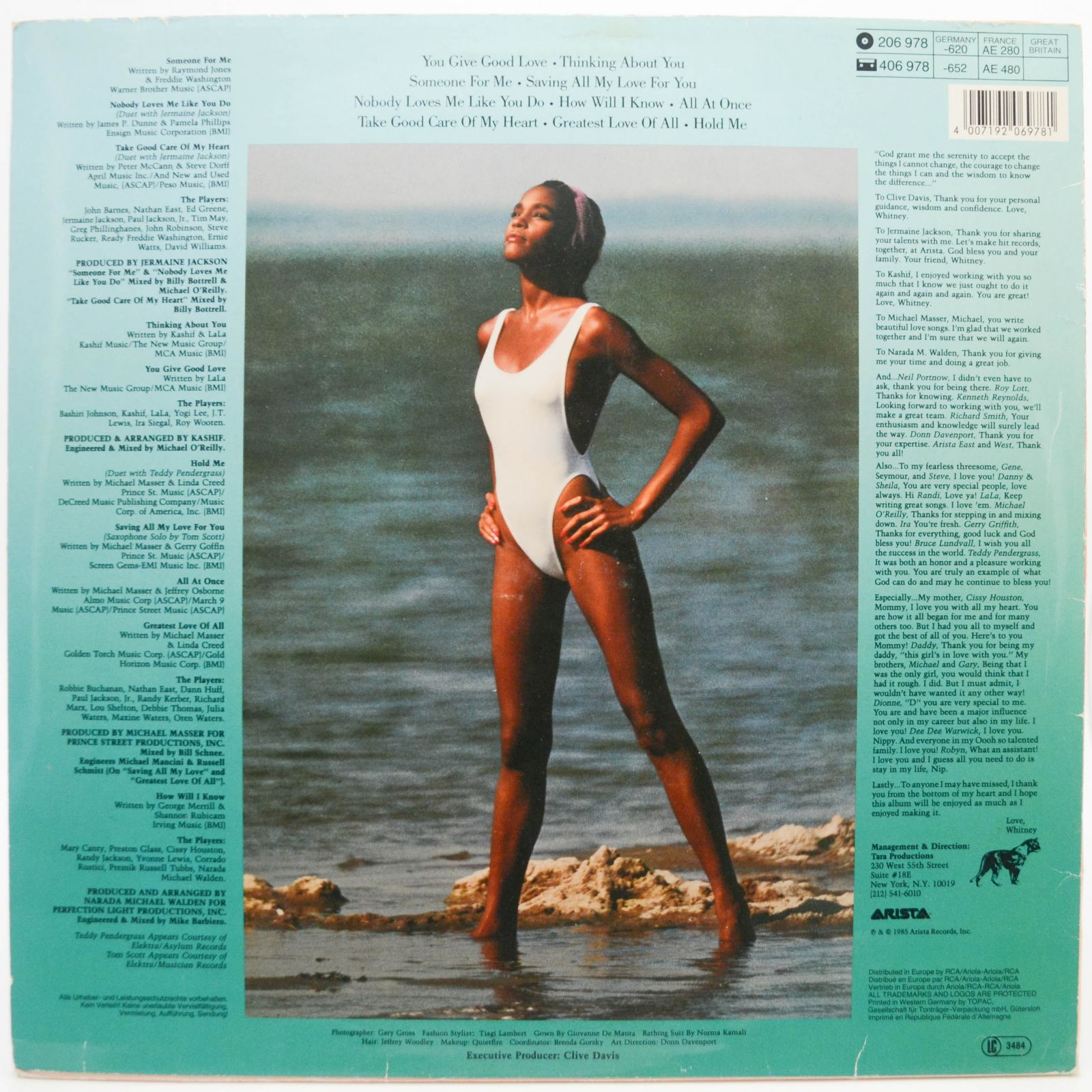 Whitney Houston — Whitney Houston, 1986