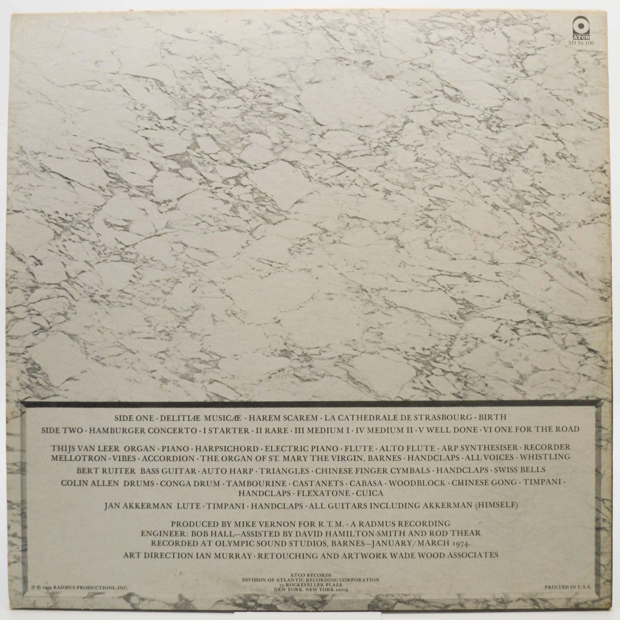 Focus — Hamburger Concerto (USA), 1974