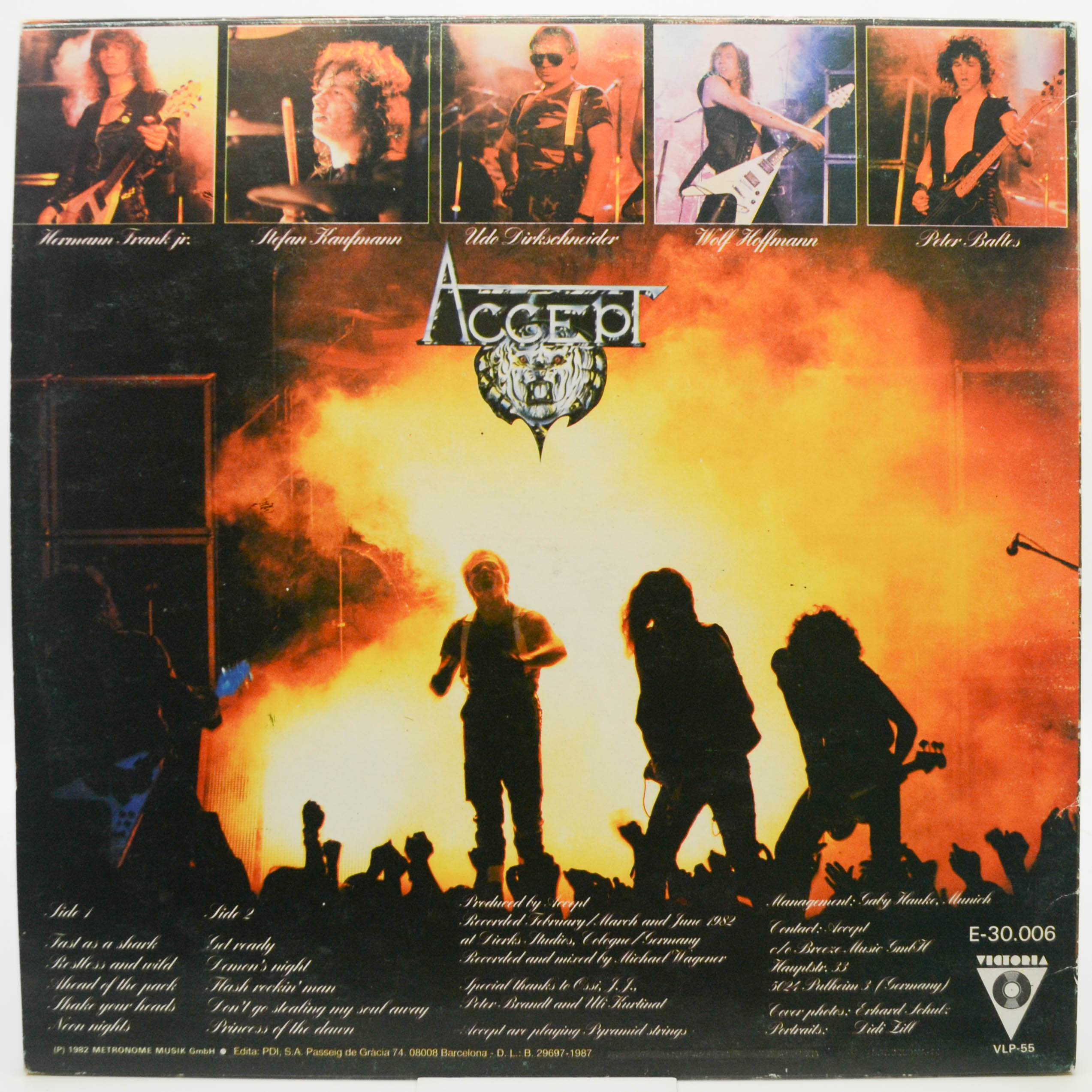 Accept — Restless And Wild, 1982