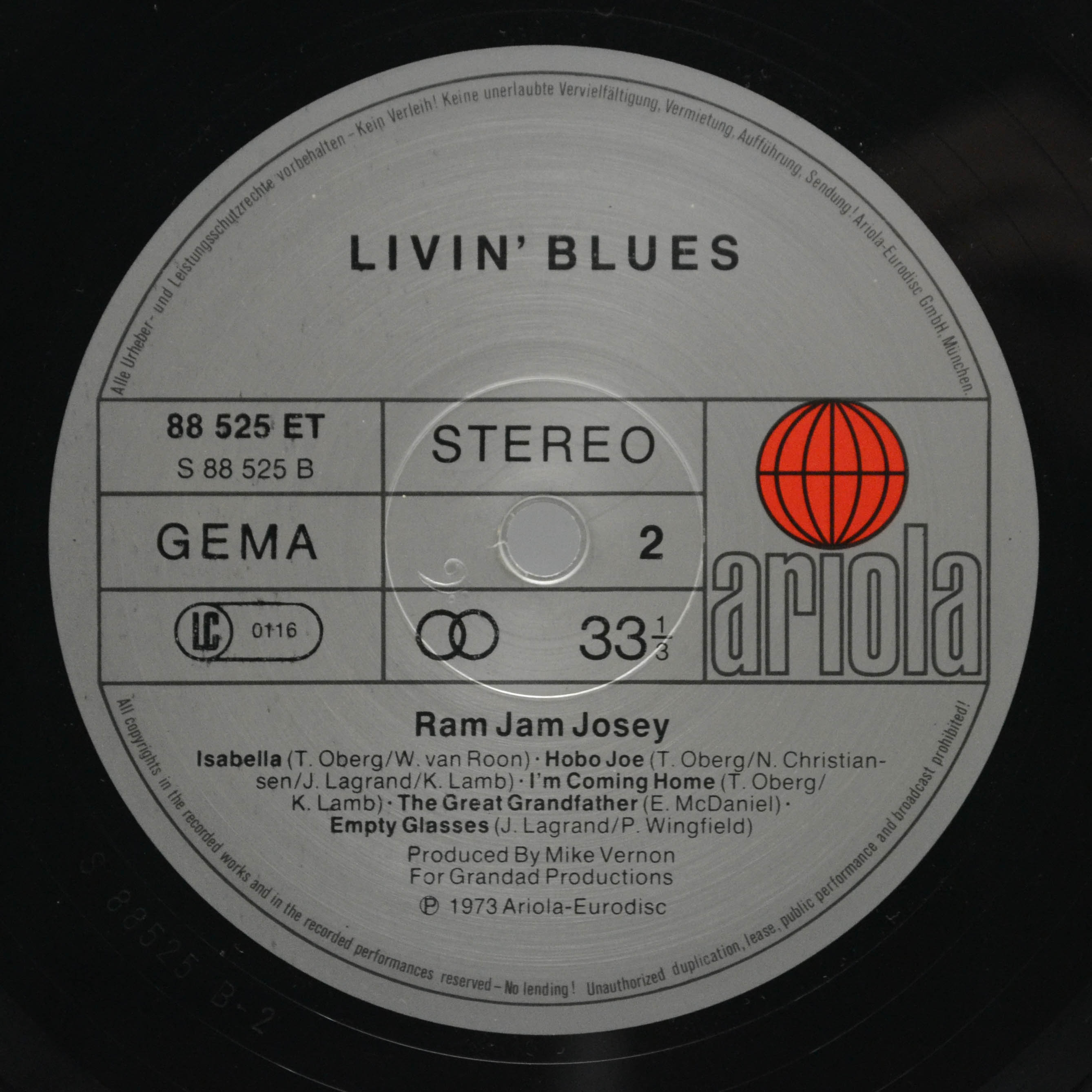 Livin' Blues — Ram Jam Josey, 1973