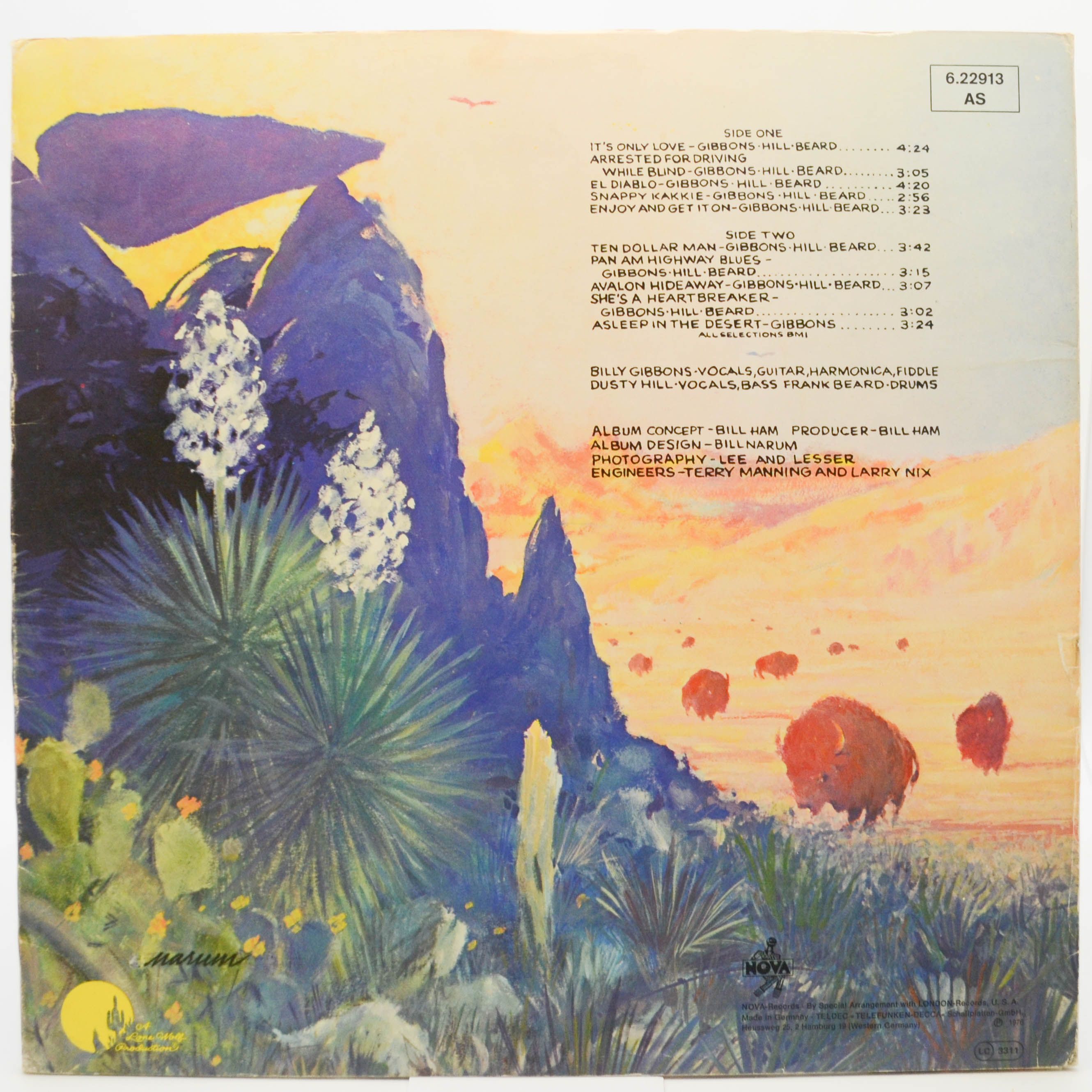 ZZ Top — Tejas, 1976