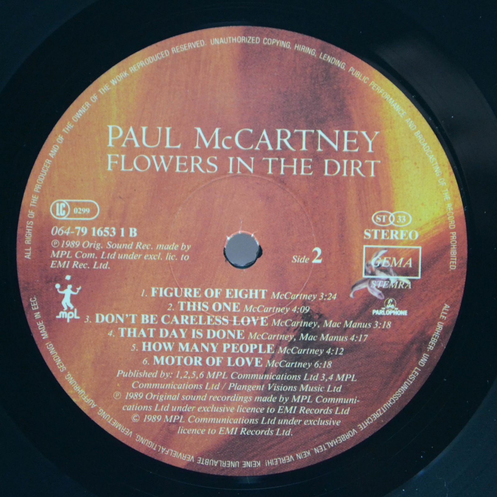 Paul McCartney — Flowers In The Dirt, 1989