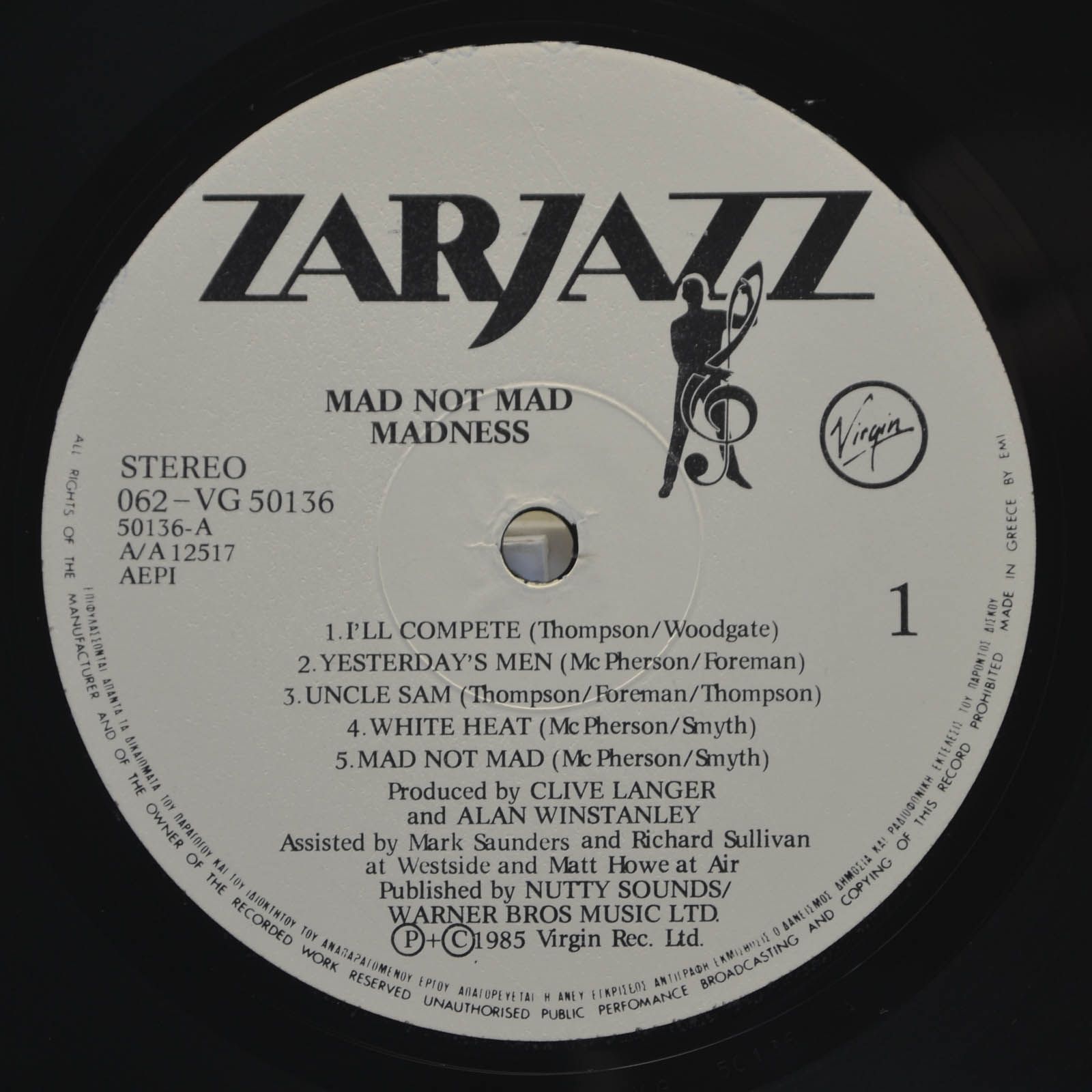 Madness — Mad Not Mad, 1985