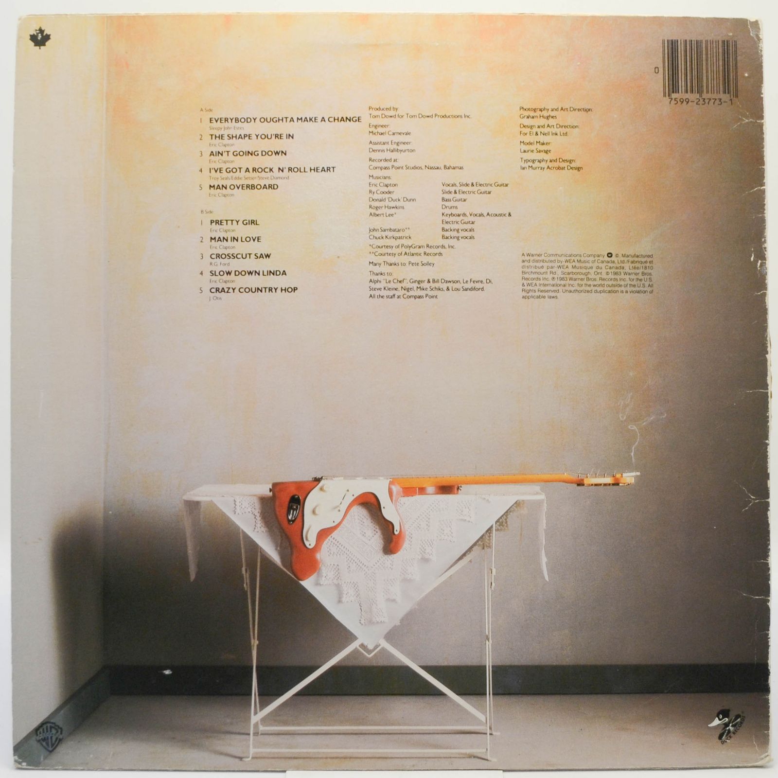 Eric Clapton — Money And Cigarettes, 1983