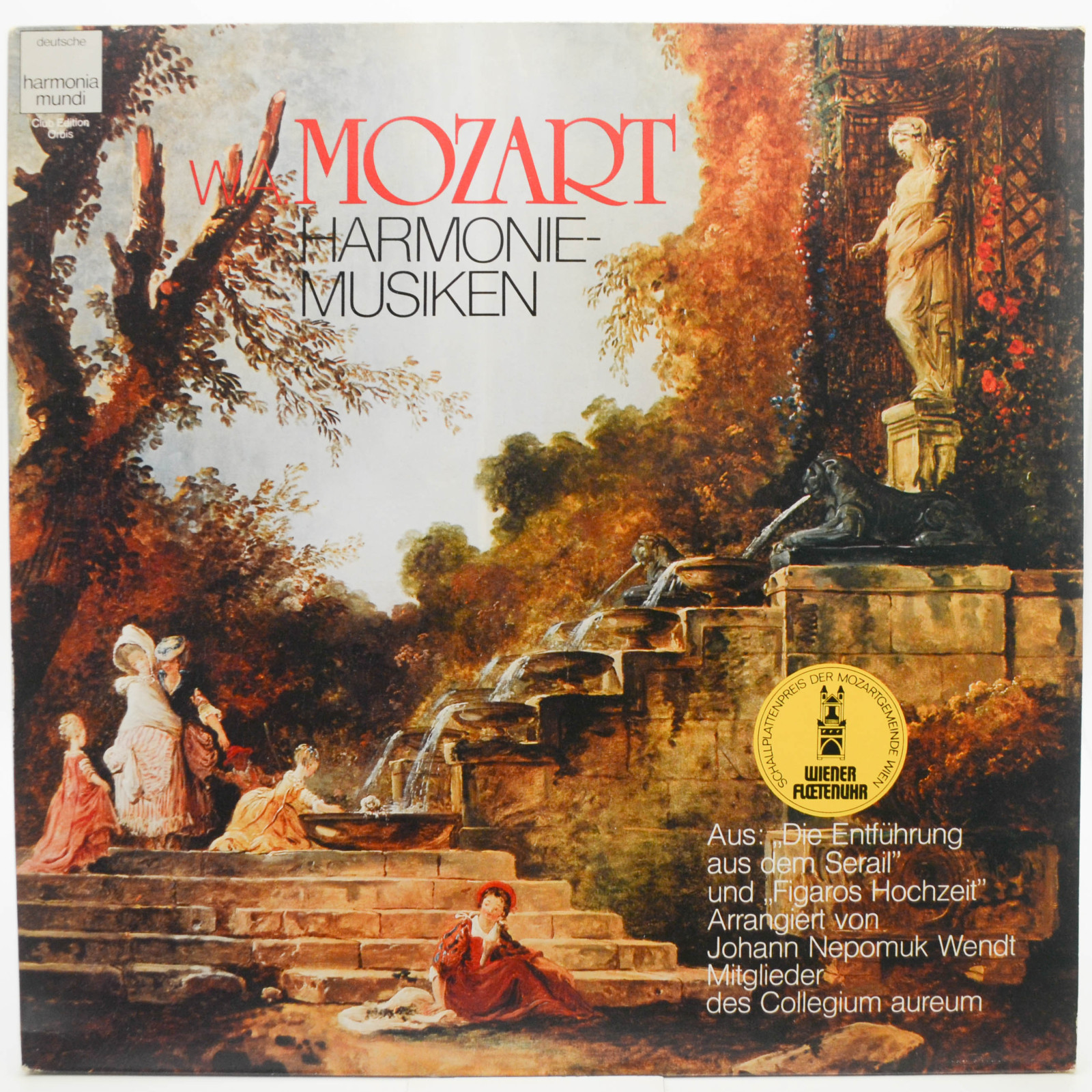 Wolfgang Amadeus Mozart, Mitglieder Des Collegium Aureum — Harmoniemusiken, 1979