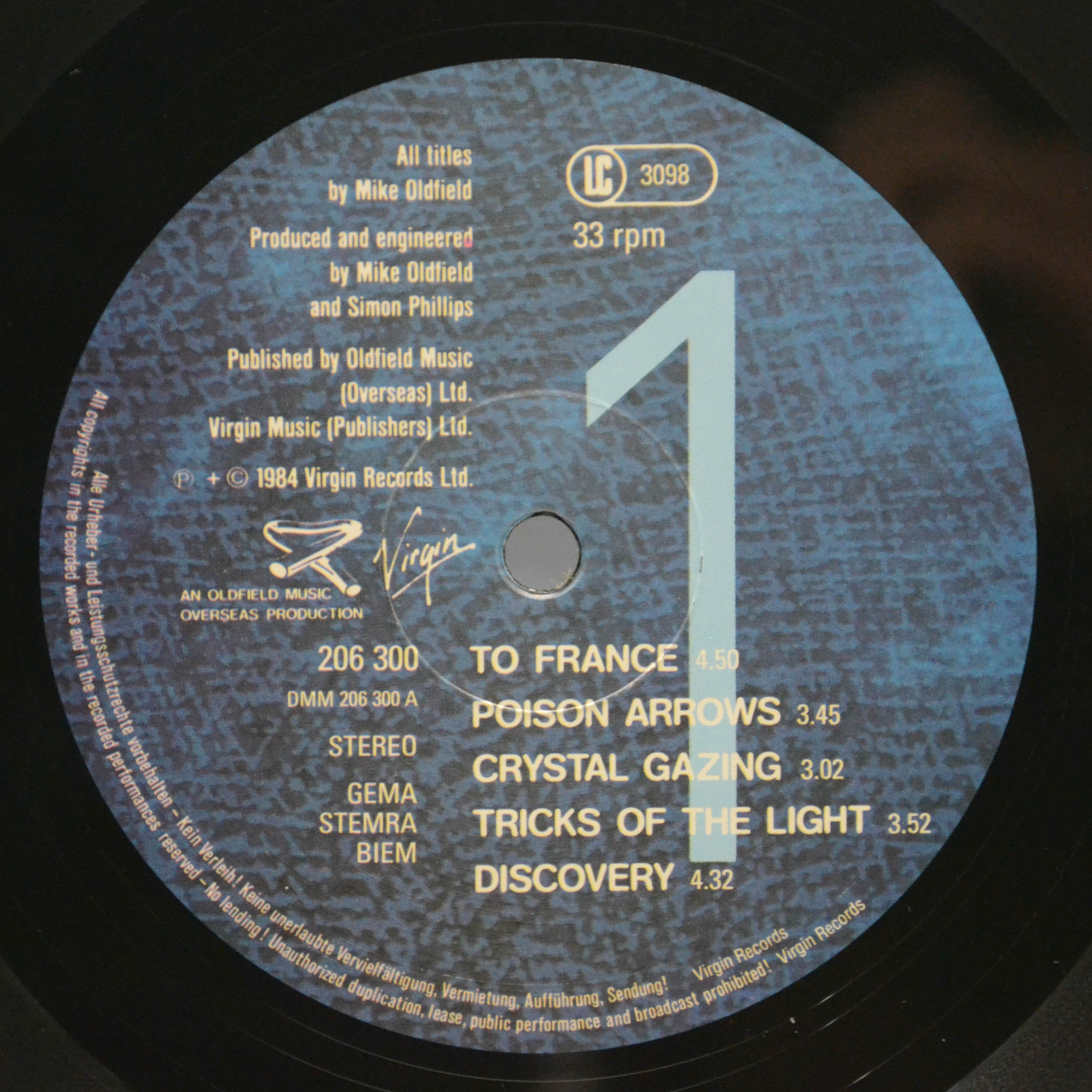 Mike Oldfield — Discovery, 1984