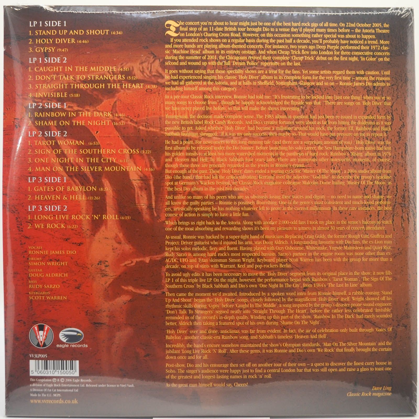 Dio — Holy Diver Live (3LP), 2003