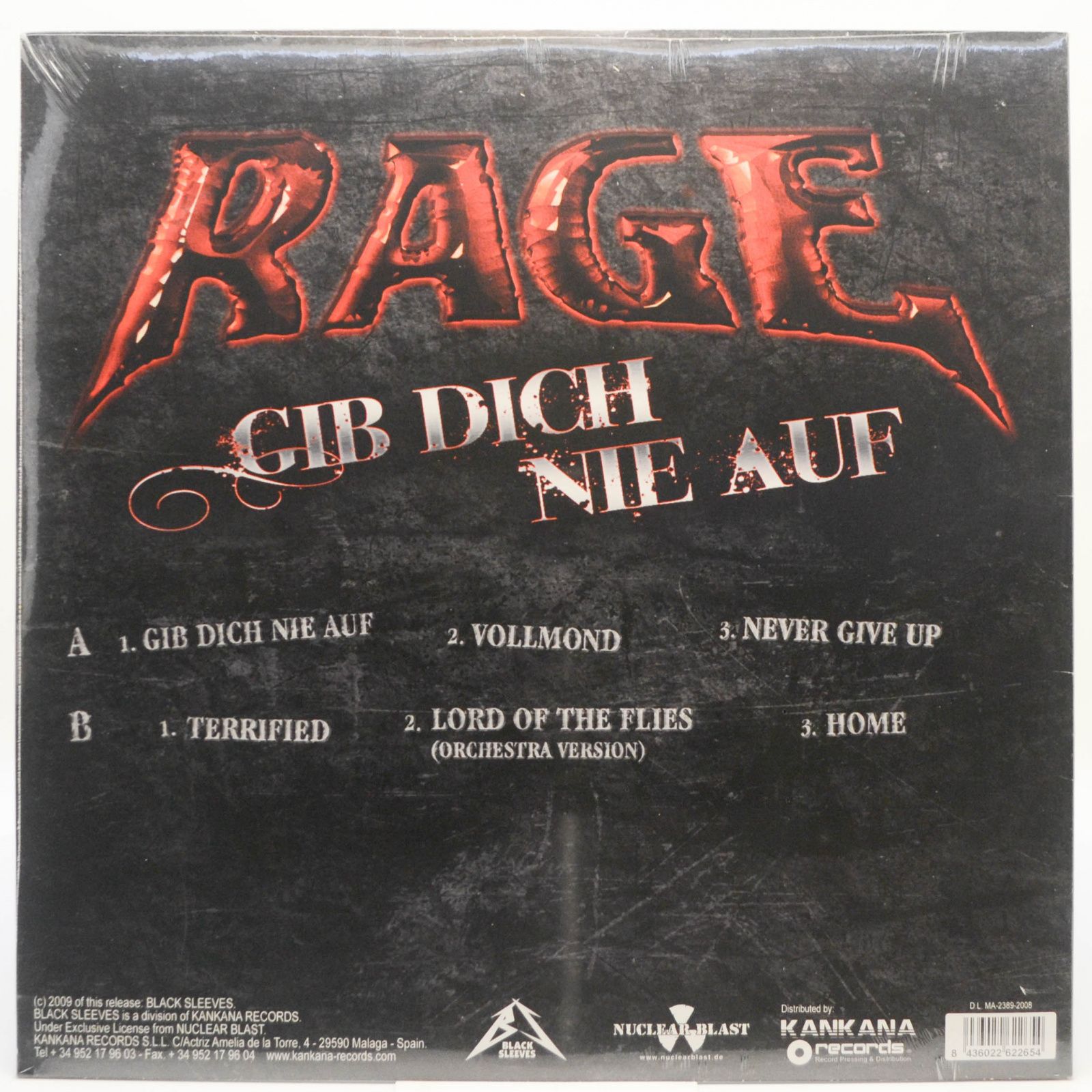Rage — Gib Dich Nie Auf, 2009