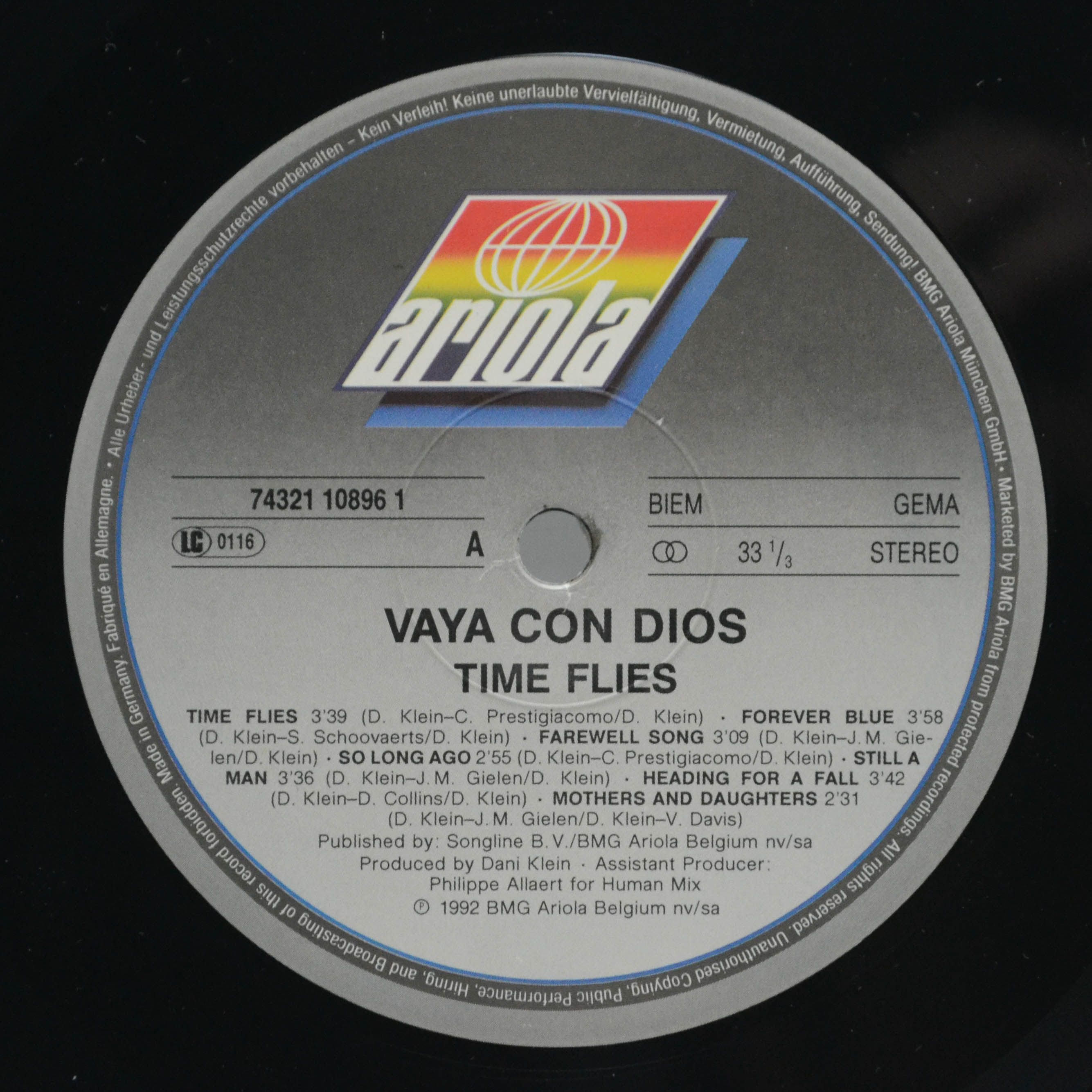Vaya Con Dios — Time Flies, 1992