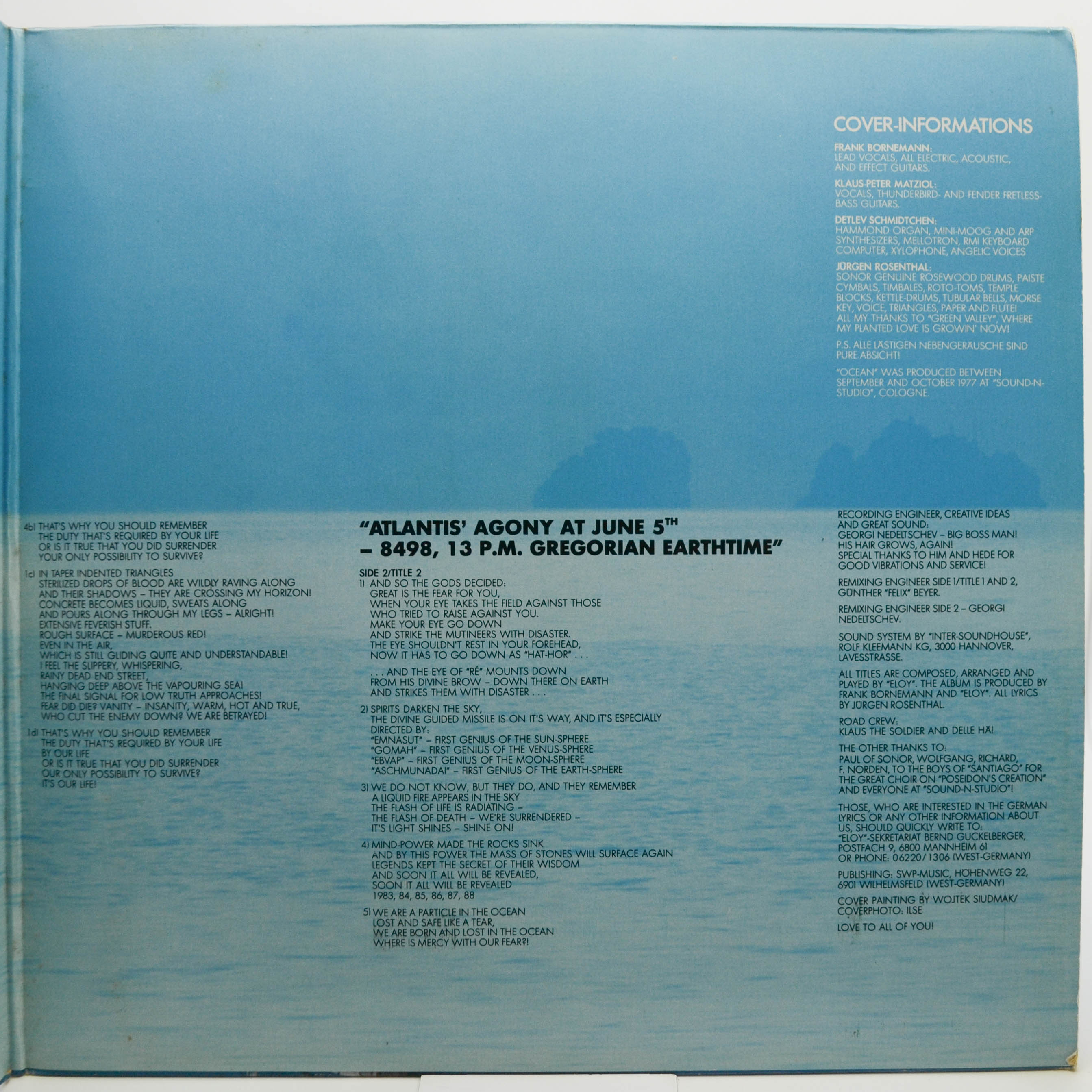 Eloy — Ocean (1-st, Germany), 1977