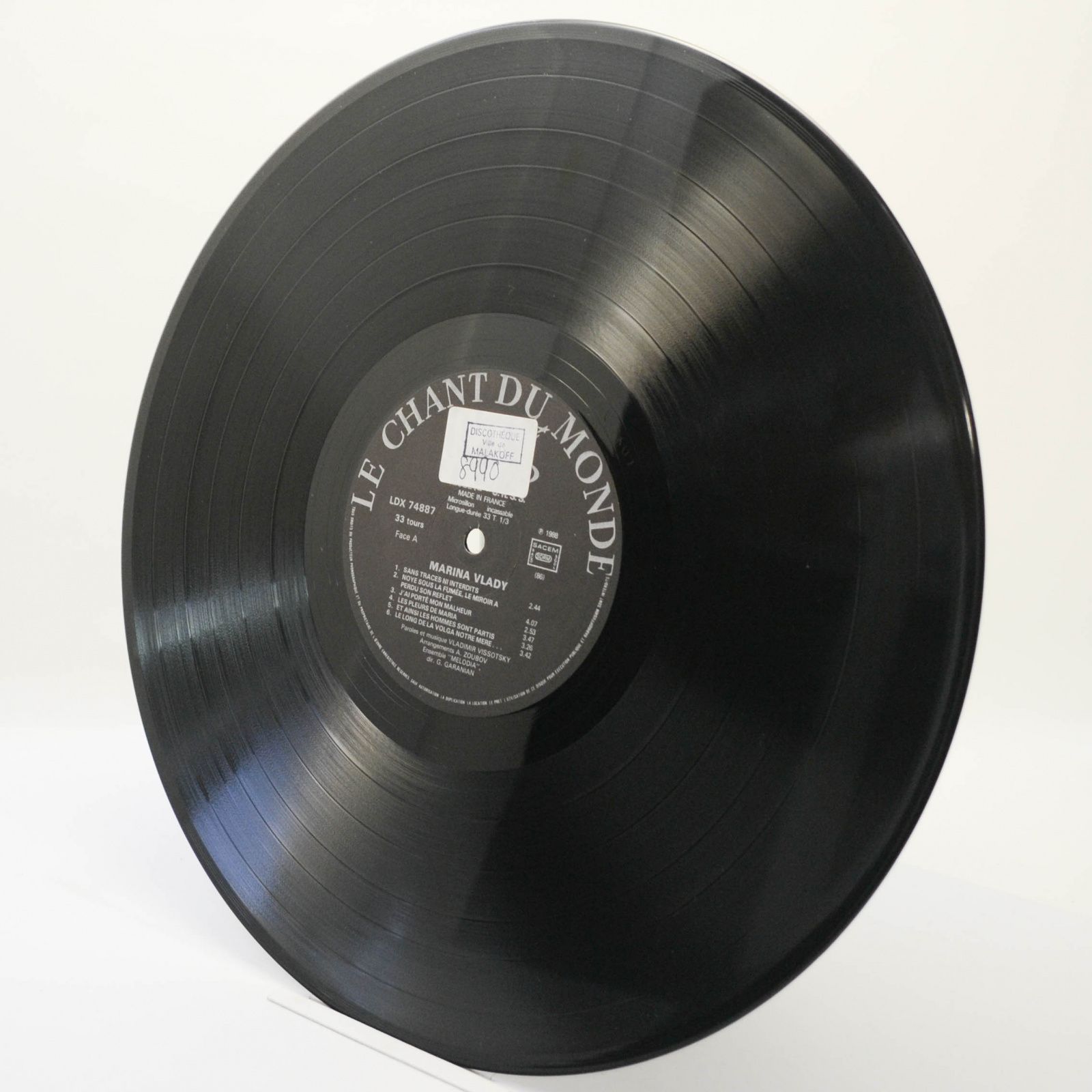 Vlady / Vissotsky — Vlady / Vissotsky (France), 1988