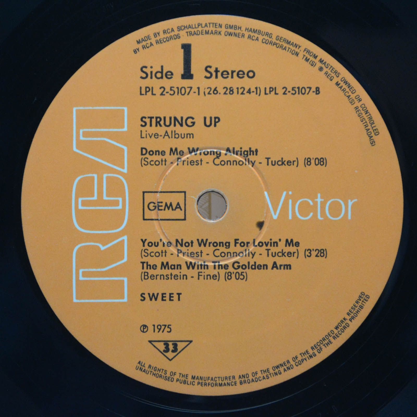 Sweet — Strung Up, 1975