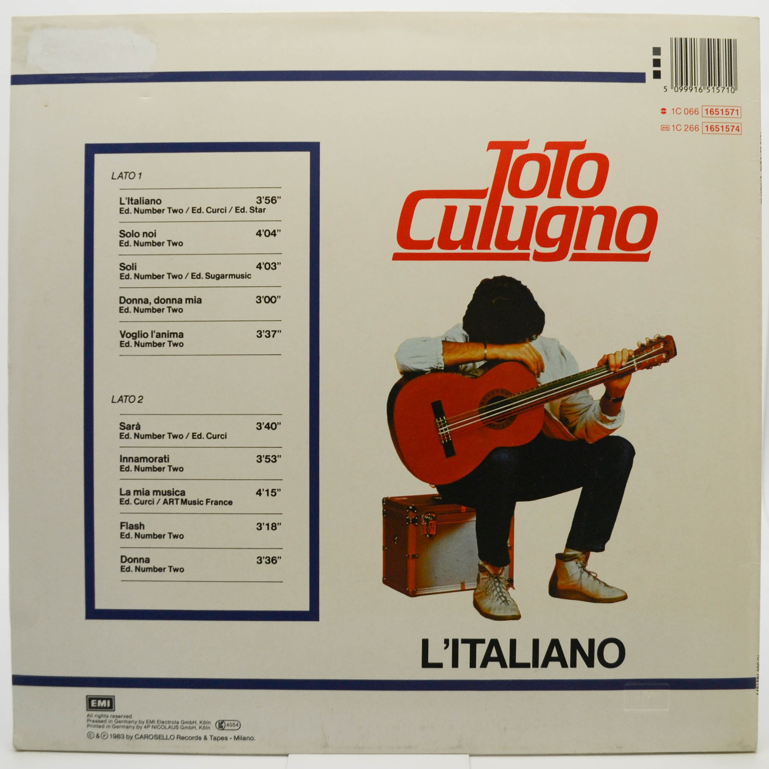 Toto Cutugno — L'Italiano, 1983