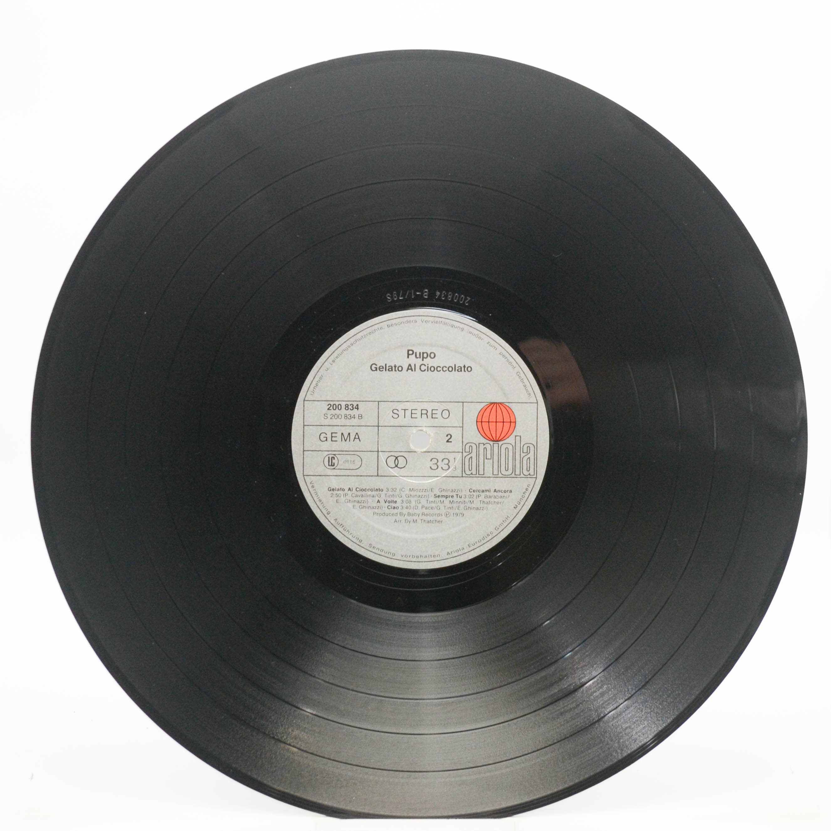 Pupo — Gelato Al Cioccolato, 1979