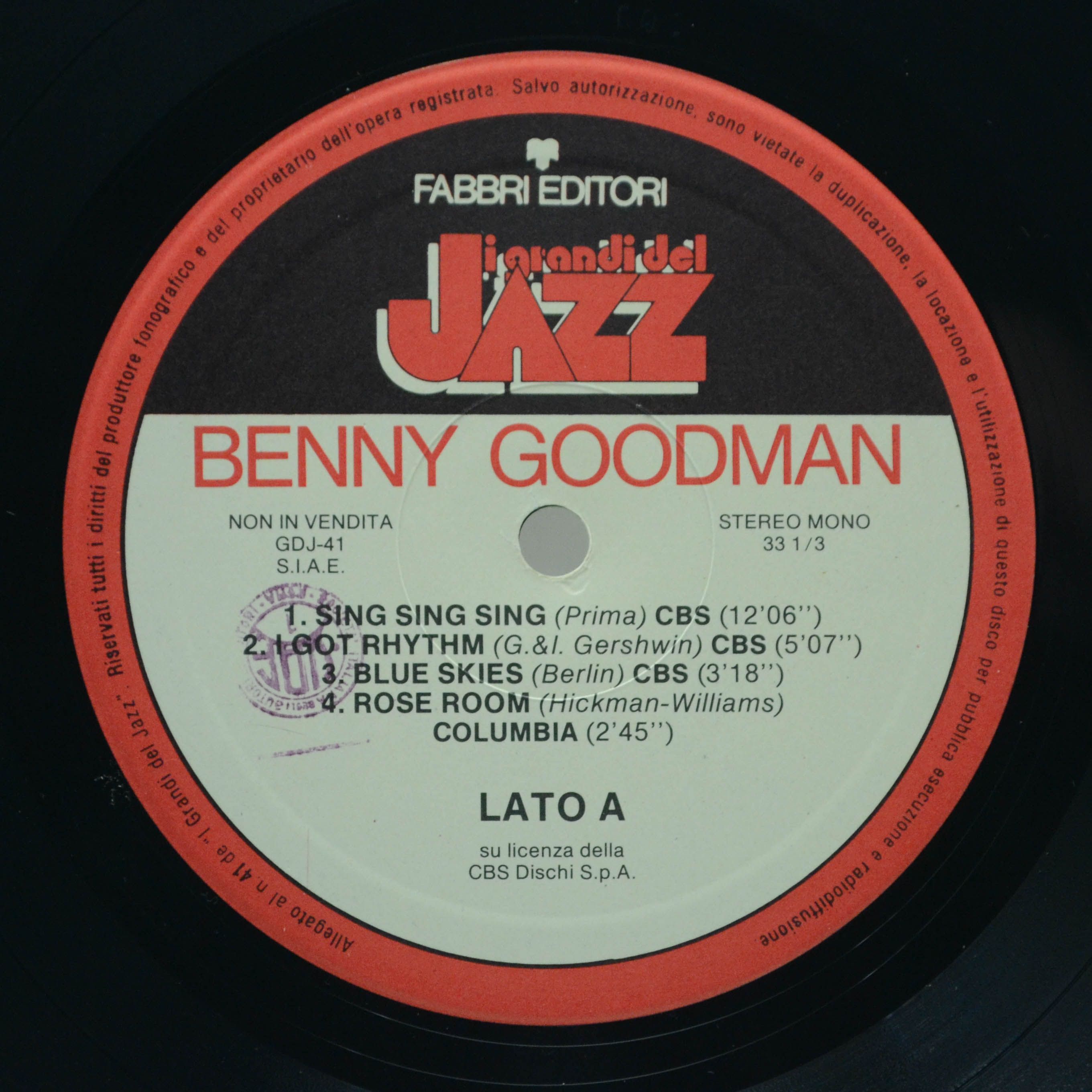 Benny Goodman — Benny Goodman (booklet ), 1980
