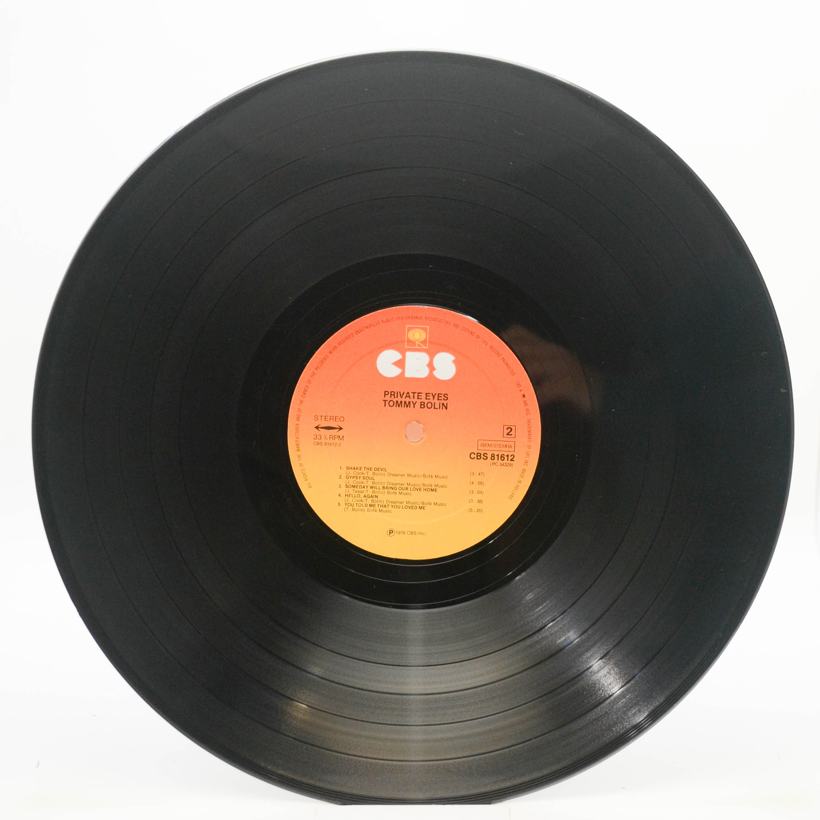 Tommy Bolin — Private Eyes, 1976