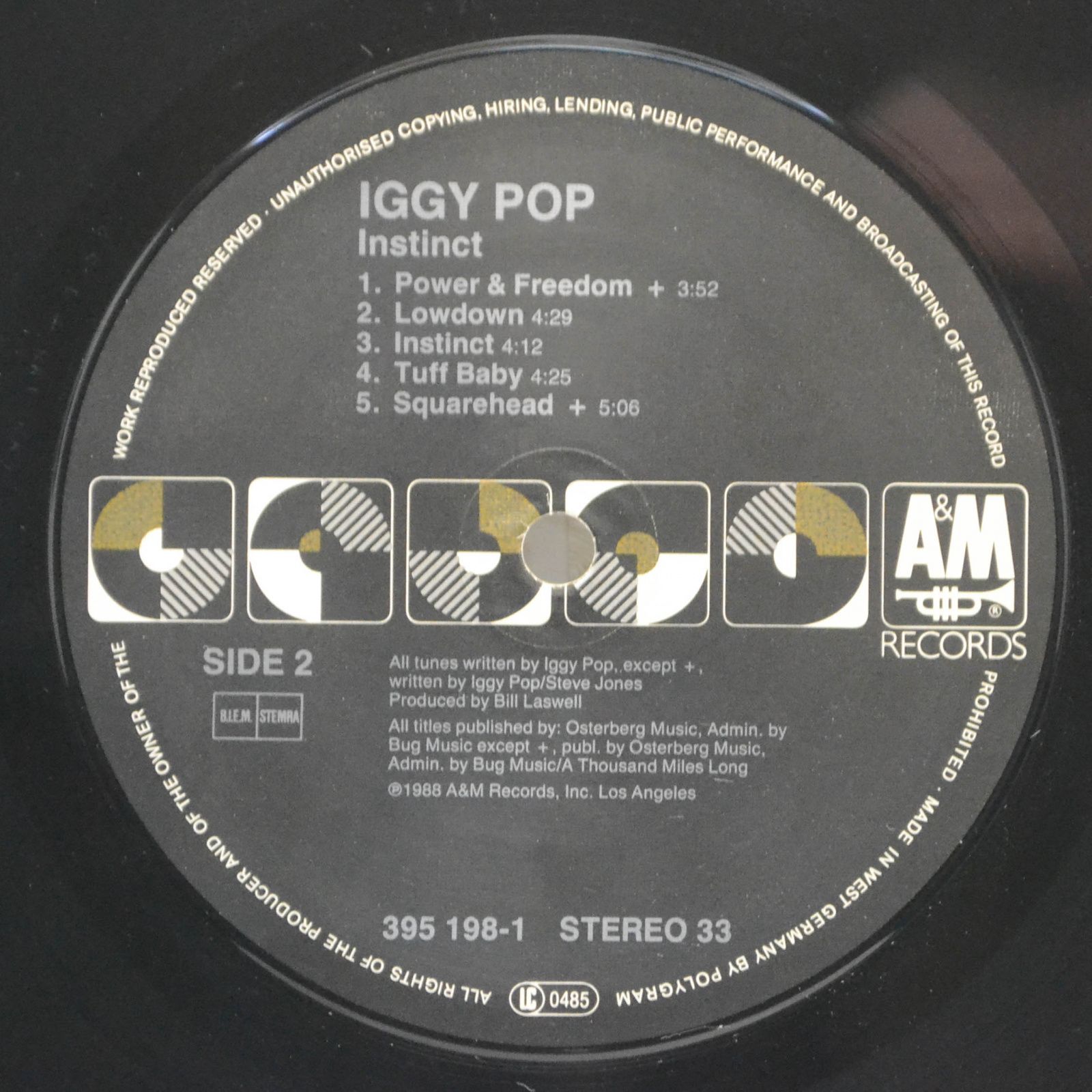 Iggy Pop — Instinct, 1988