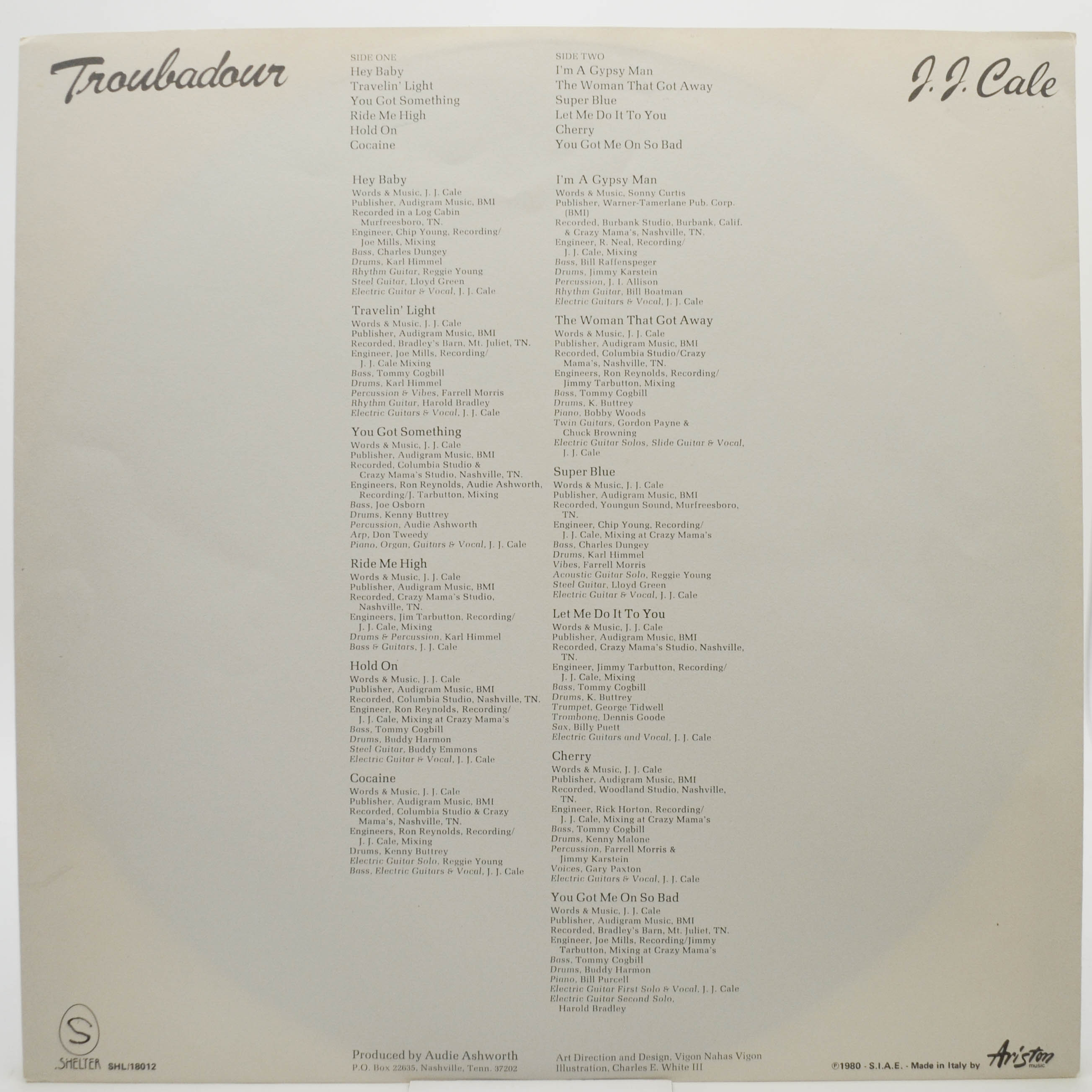J.J. Cale — Troubadour, 1976